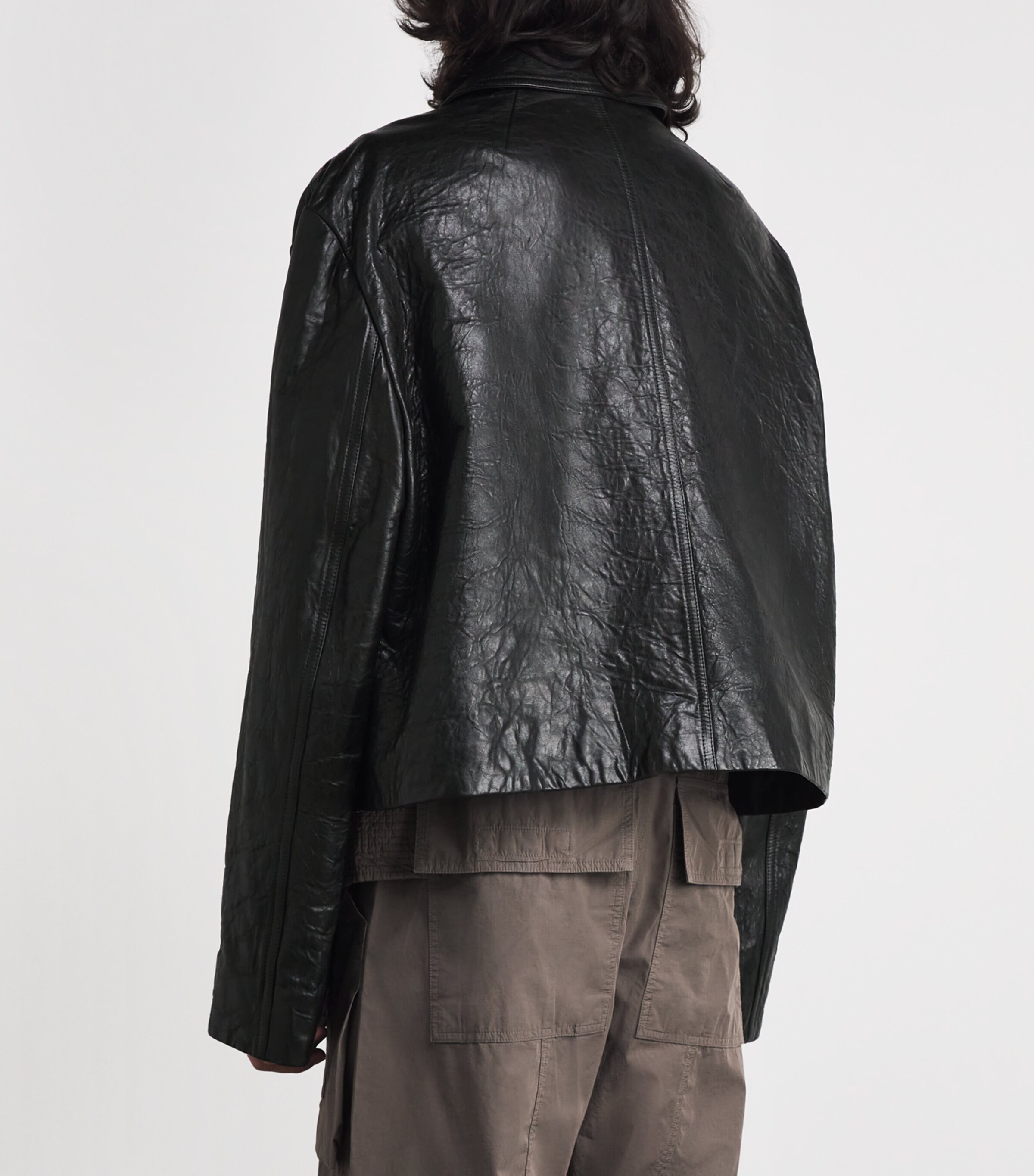 Leather Heizer Mac Jacket BLACK/ 09 Image 5