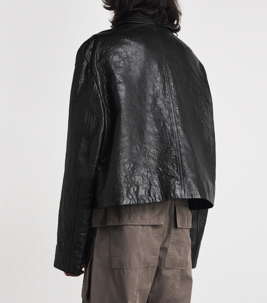 Leather Heizer Mac Jacket BLACK/ 09 Image 5