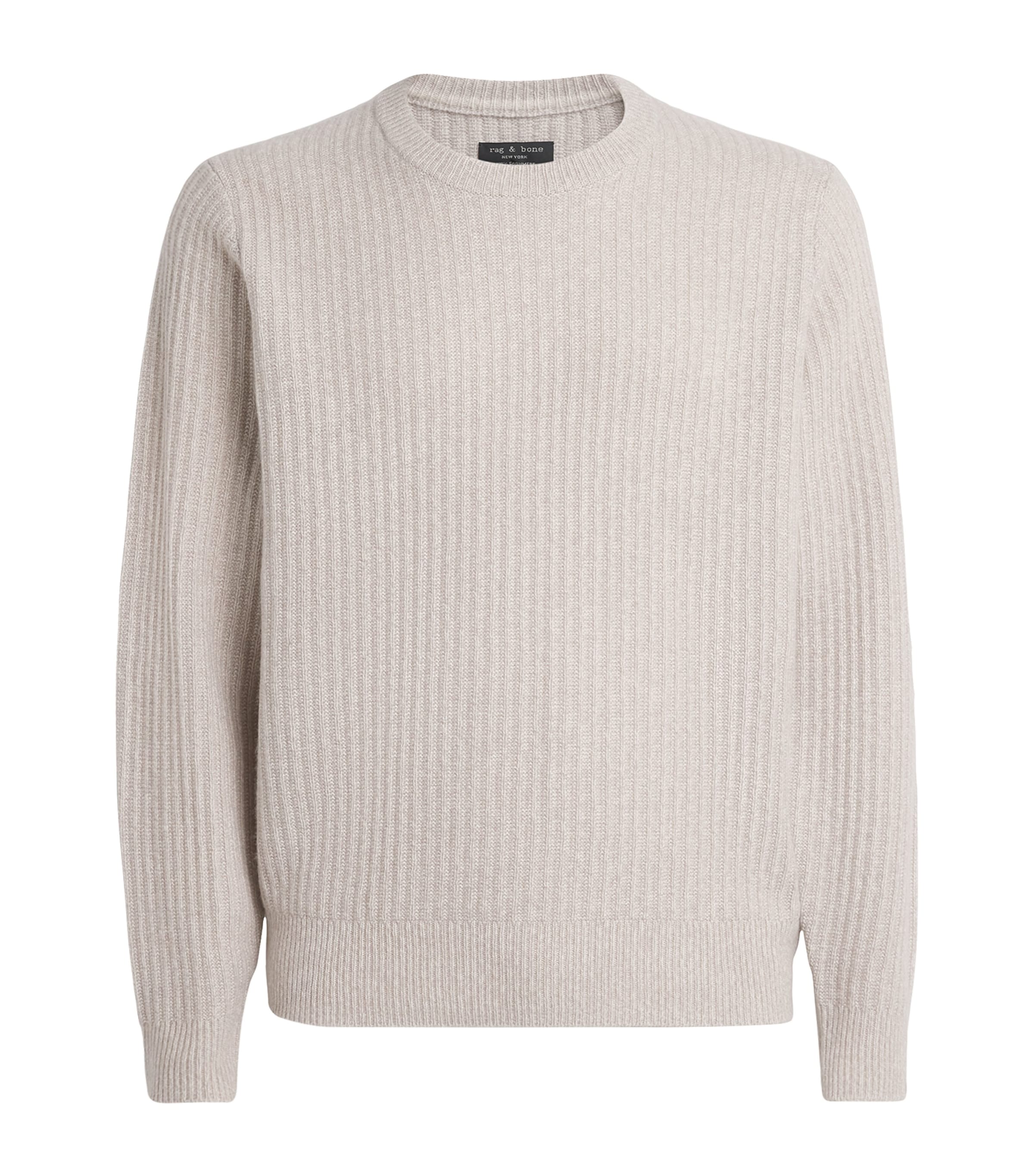 Rag & Bone Cashmere Ribbed Sweater In Sand