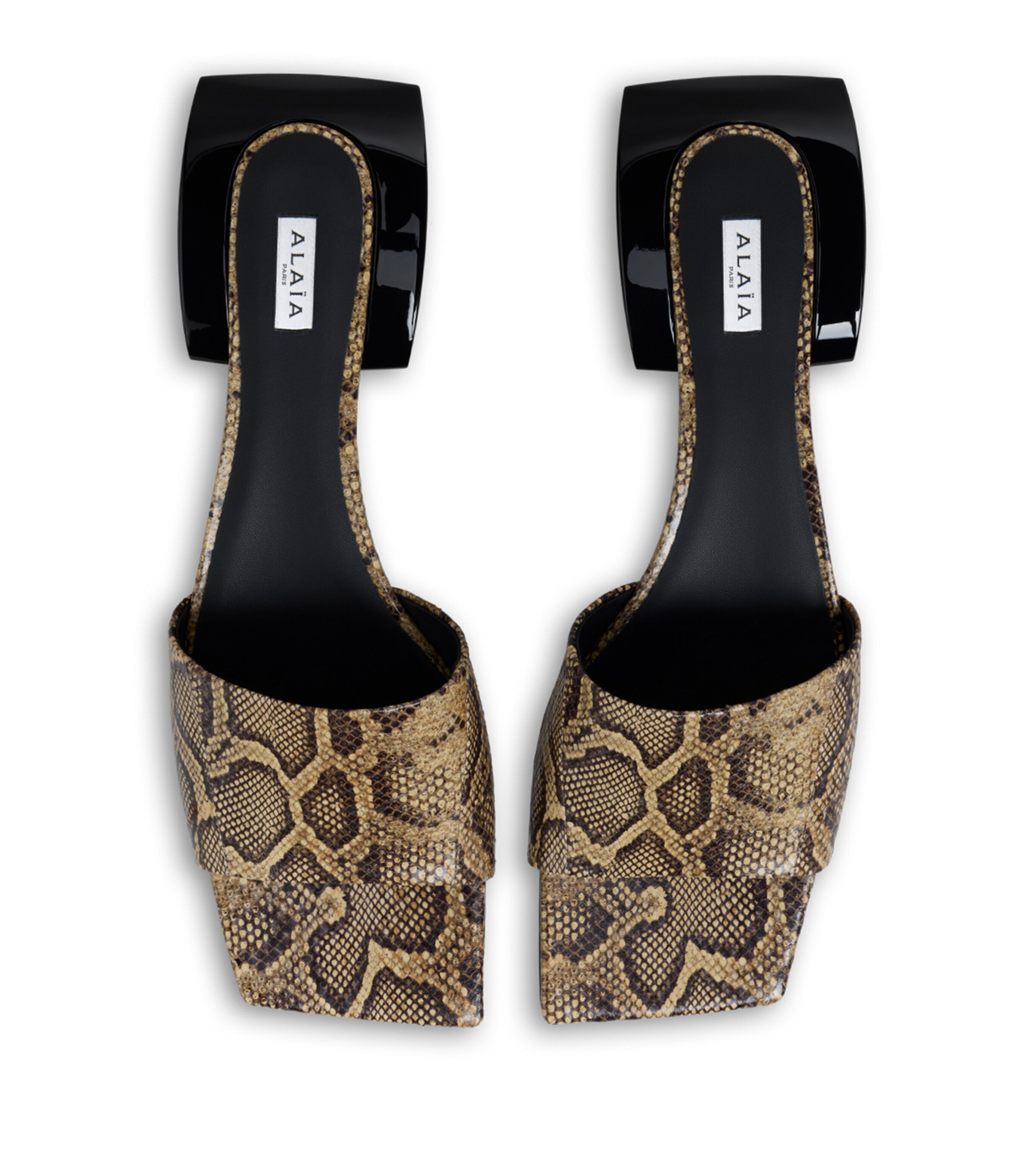 Alaïa Suede Ellipse Mules Honey Image 2