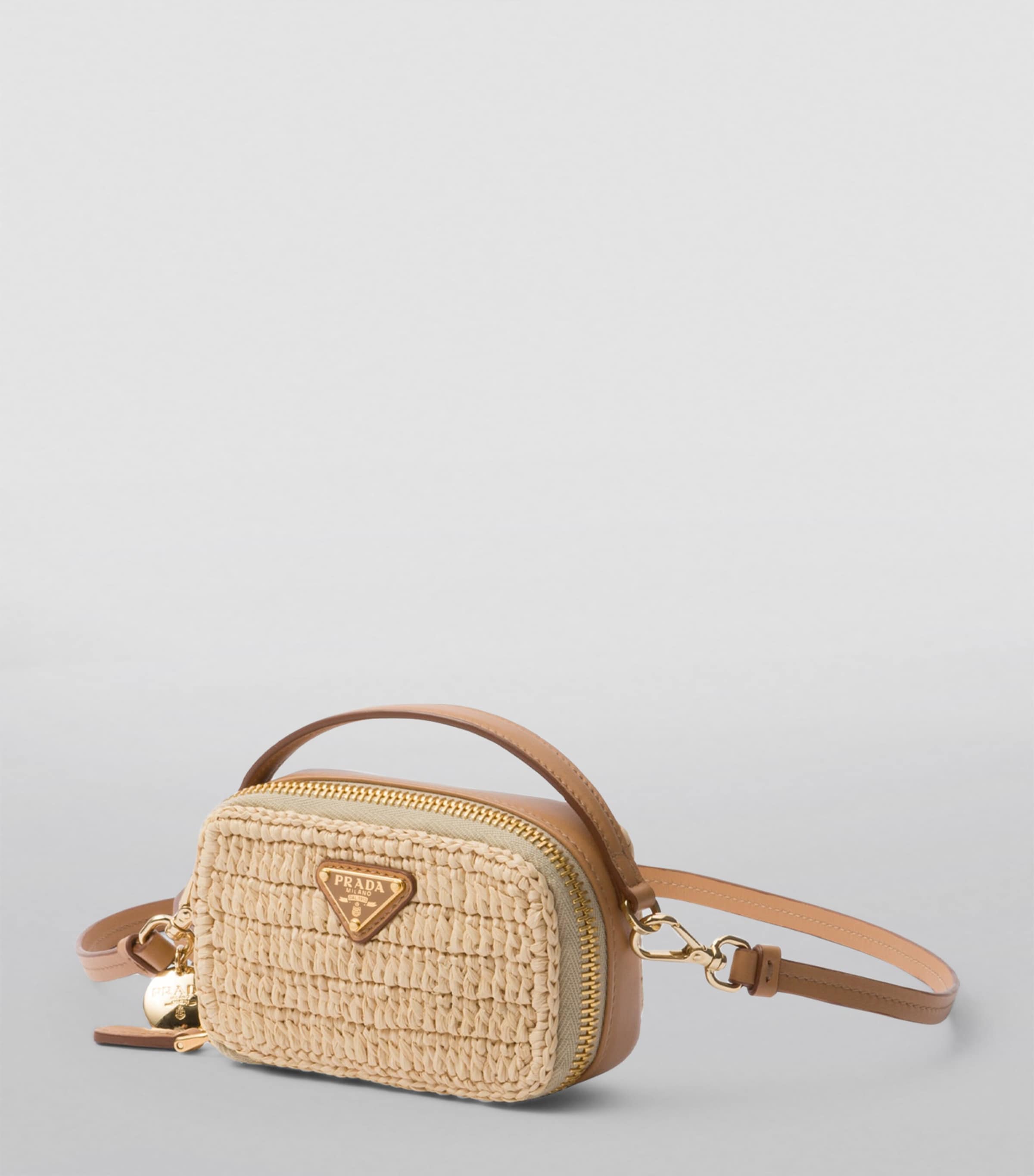 Leather Woven Mini Pouch F0018 Image 4