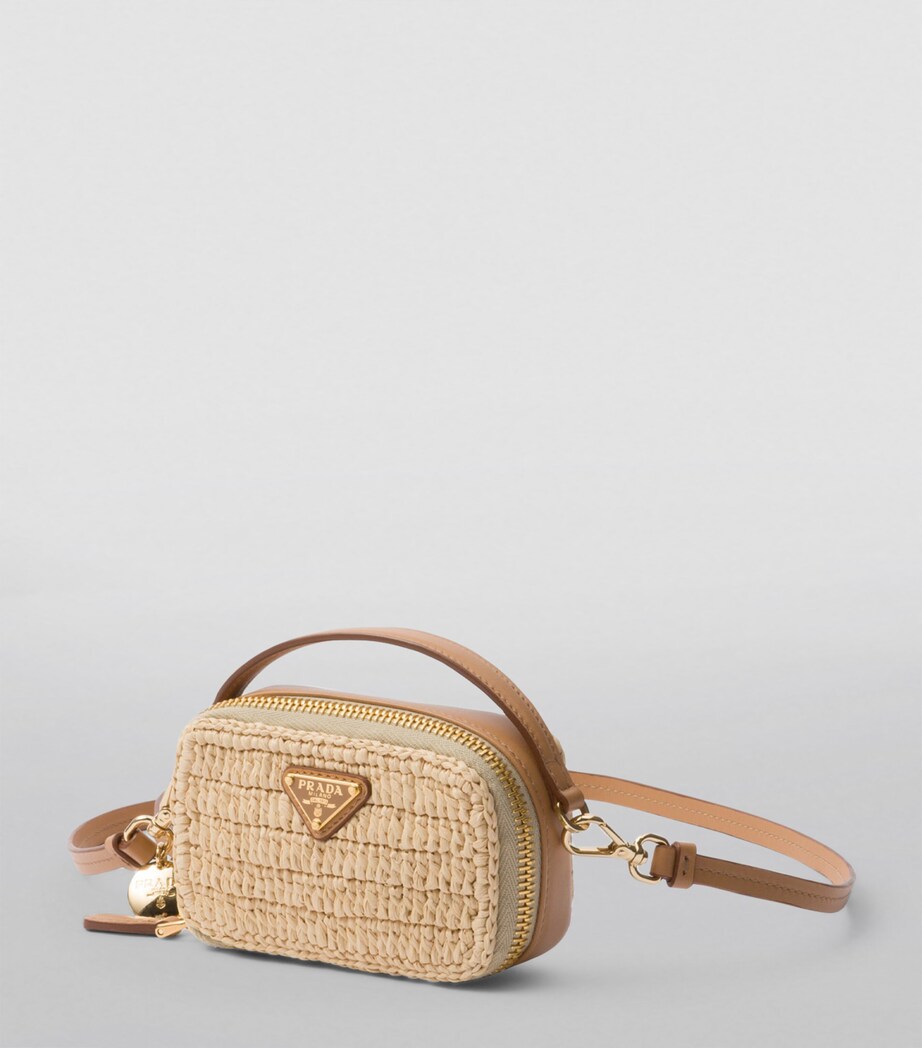 Leather Woven Mini Pouch F0018 Image 4