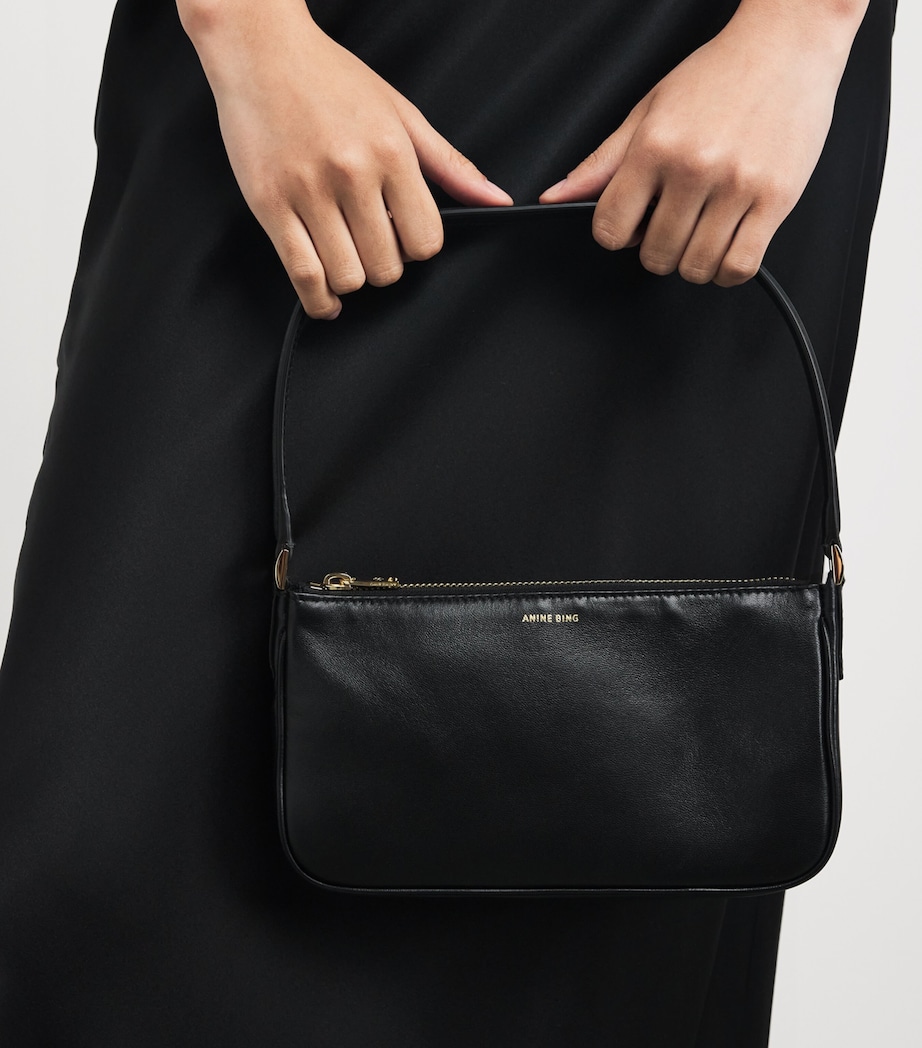 Mini Leather Elly Shoulder Bag BLACK Image 2