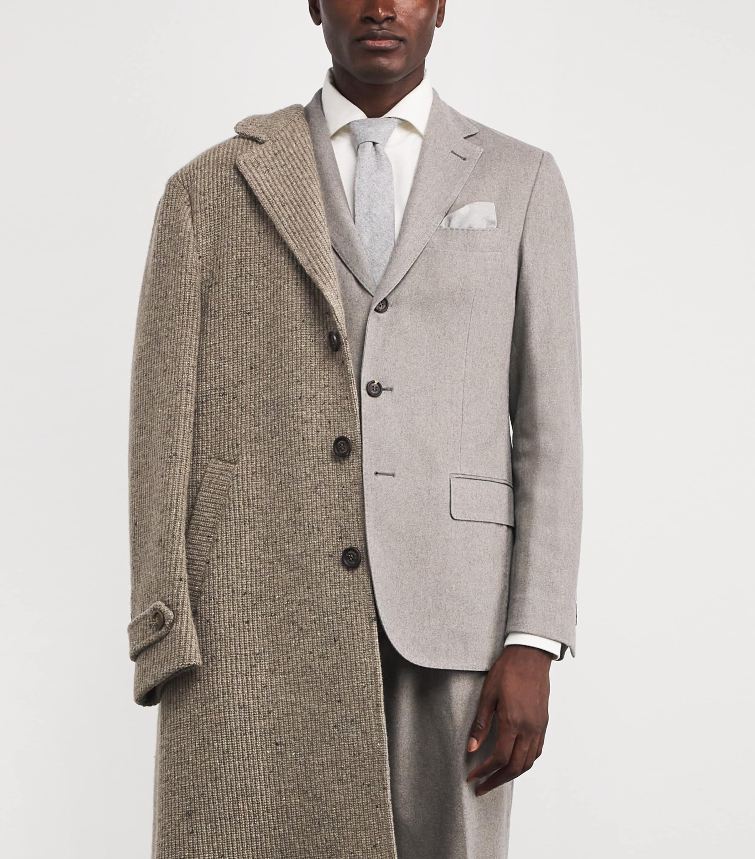 Wool Tie GRIGIO CHIARO MELANG Image 2