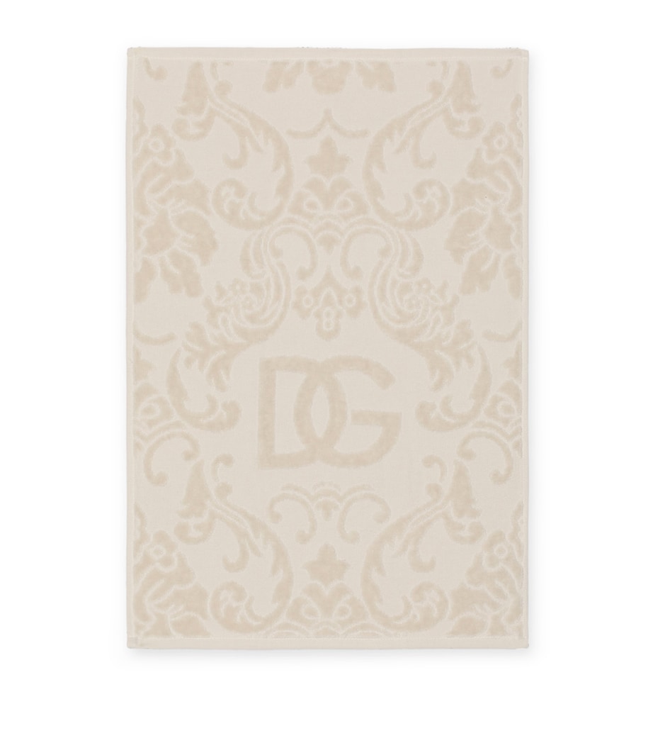 Dolce&Gabbana Casa Set of 5 Cotton Jacquard Bath Towels Beige Image 2