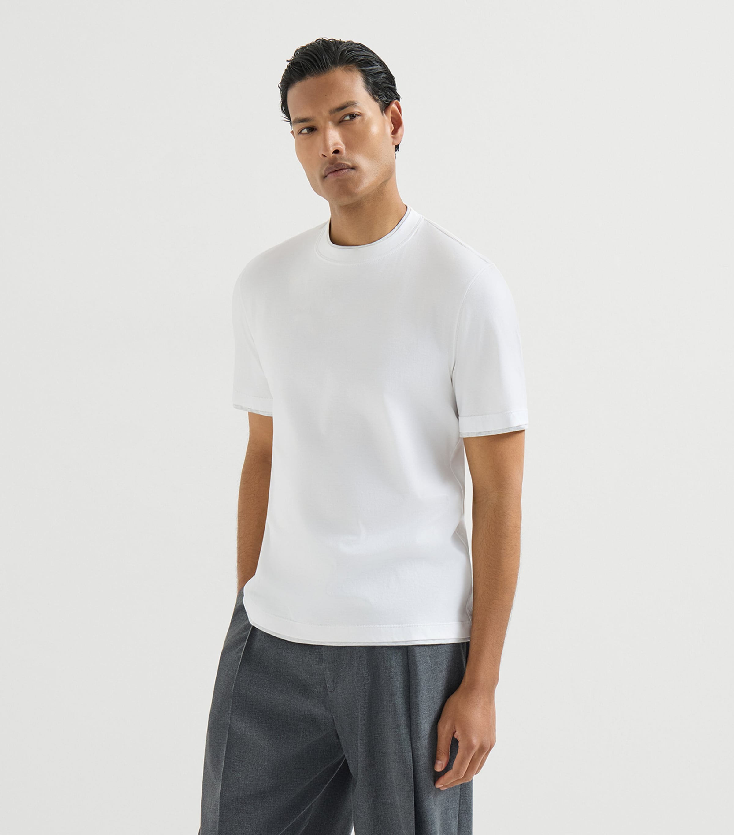 Brunello Cucinelli Mens Cotton T-Shirt Image 3