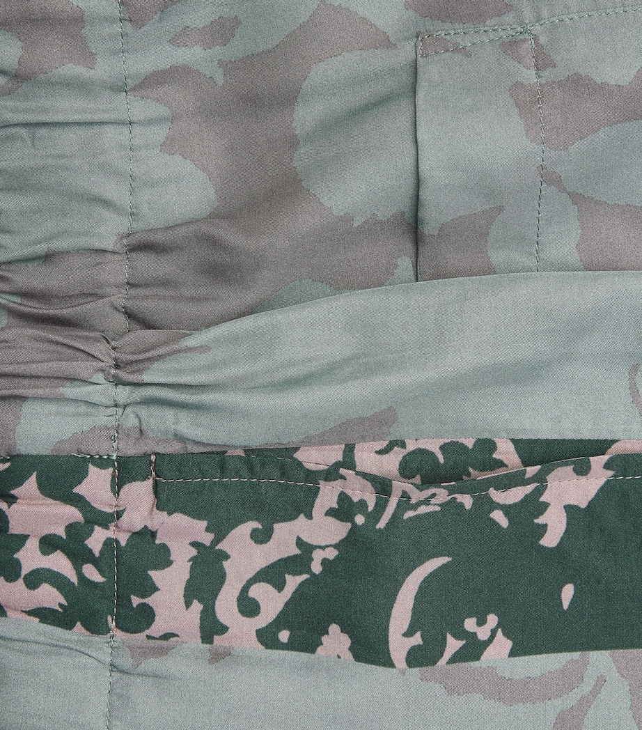DRIES VAN NOTEN Mens Piperi Printed Swim Shorts Petrol Image 6