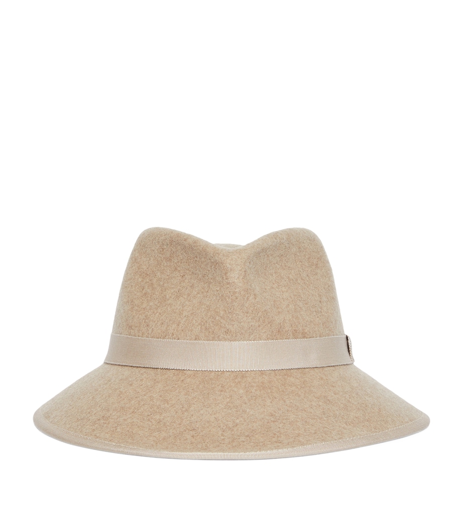 Max Mara Wool Felt Trilby Hat Beige Image 1
