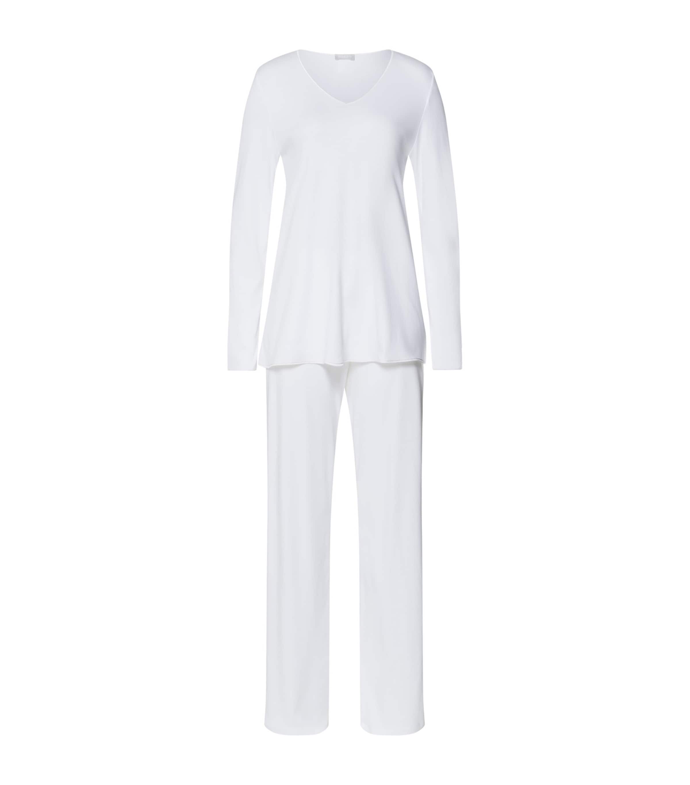 Hanro Cotton Silk Pyjama Set | Women Clothing | Nightwear | Pyjamas | Designers | Hanro