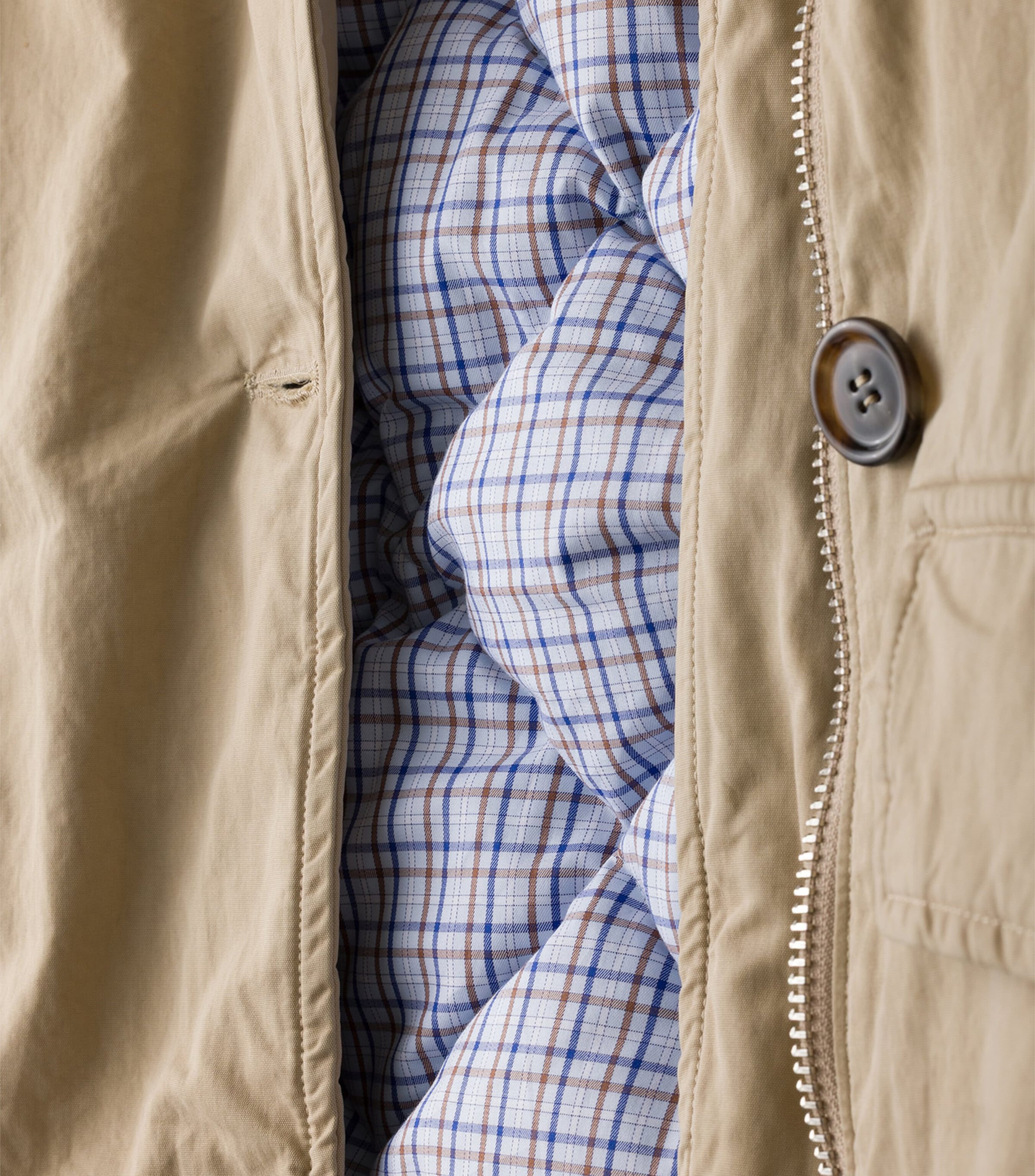 Down Cotton Shearling-Collar Jacket F0065 Image 7