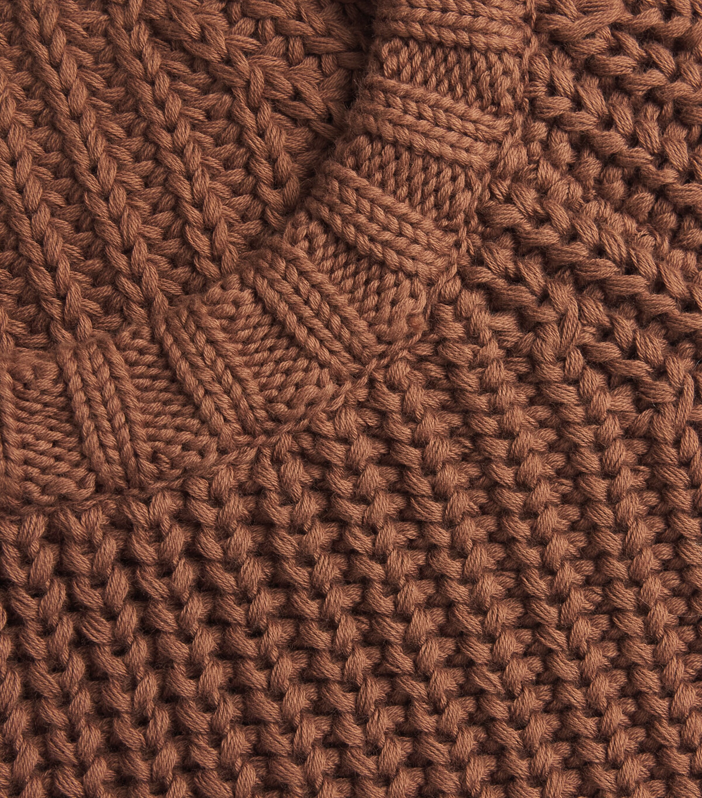 ME+EM Womens Organic Cotton Weekend Sweater Walnut Brown Image 6