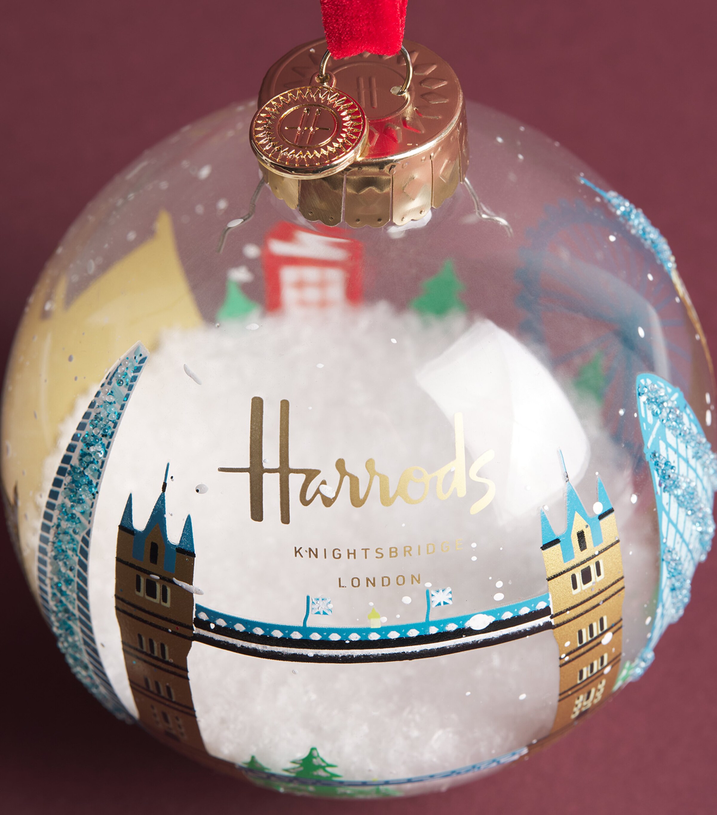 Harrods London Skyline Bauble Image 2