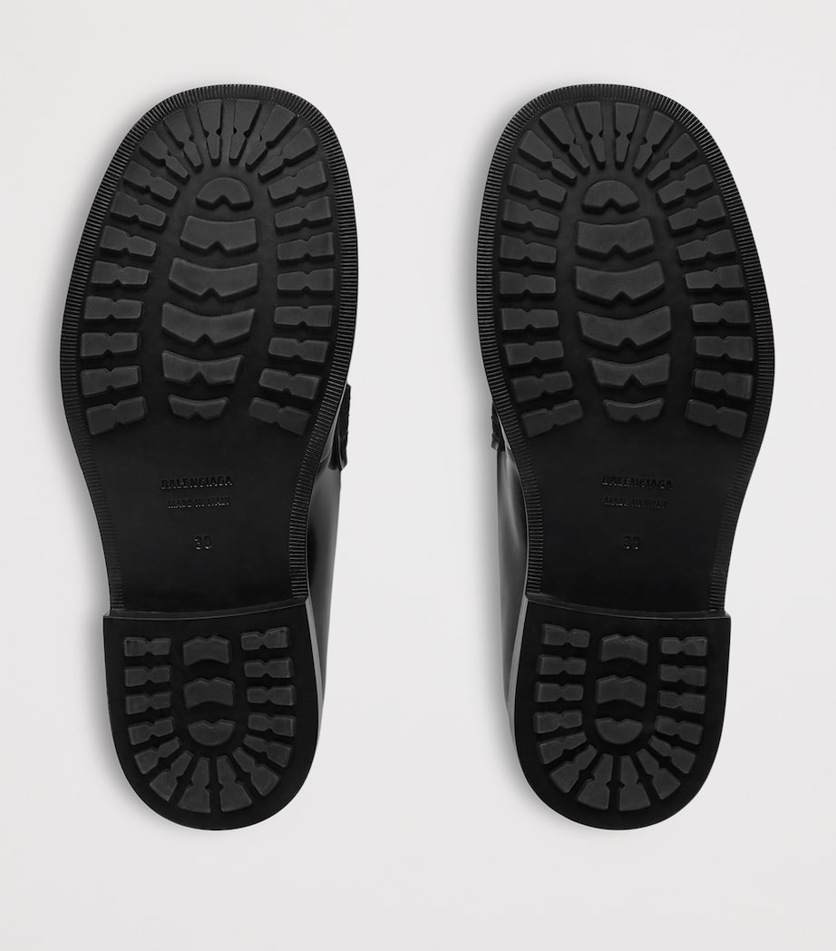 Balenciaga Leather Comfy Loafers Image 4