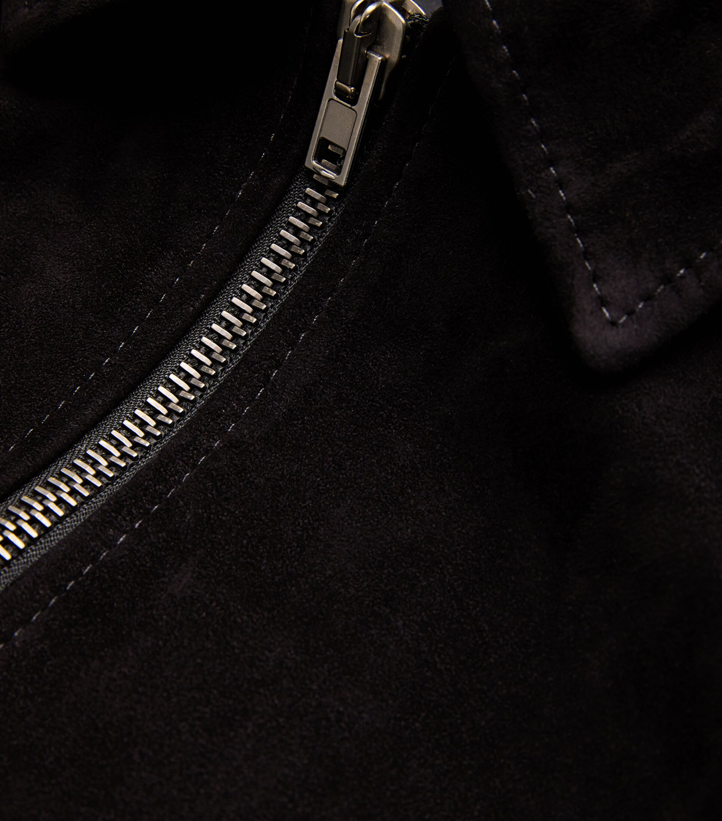 Suede Blouson Jacket BLACK Image 5