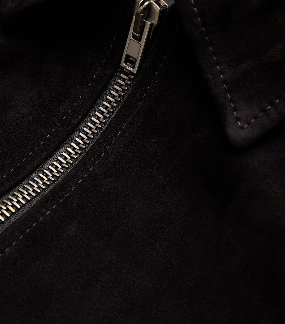 Suede Blouson Jacket BLACK Image 5