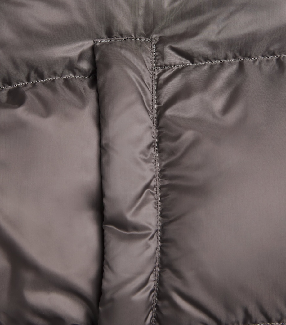 Water-Repellent Down Cropped Puffer Jacket MEDIUM GREY Image 5