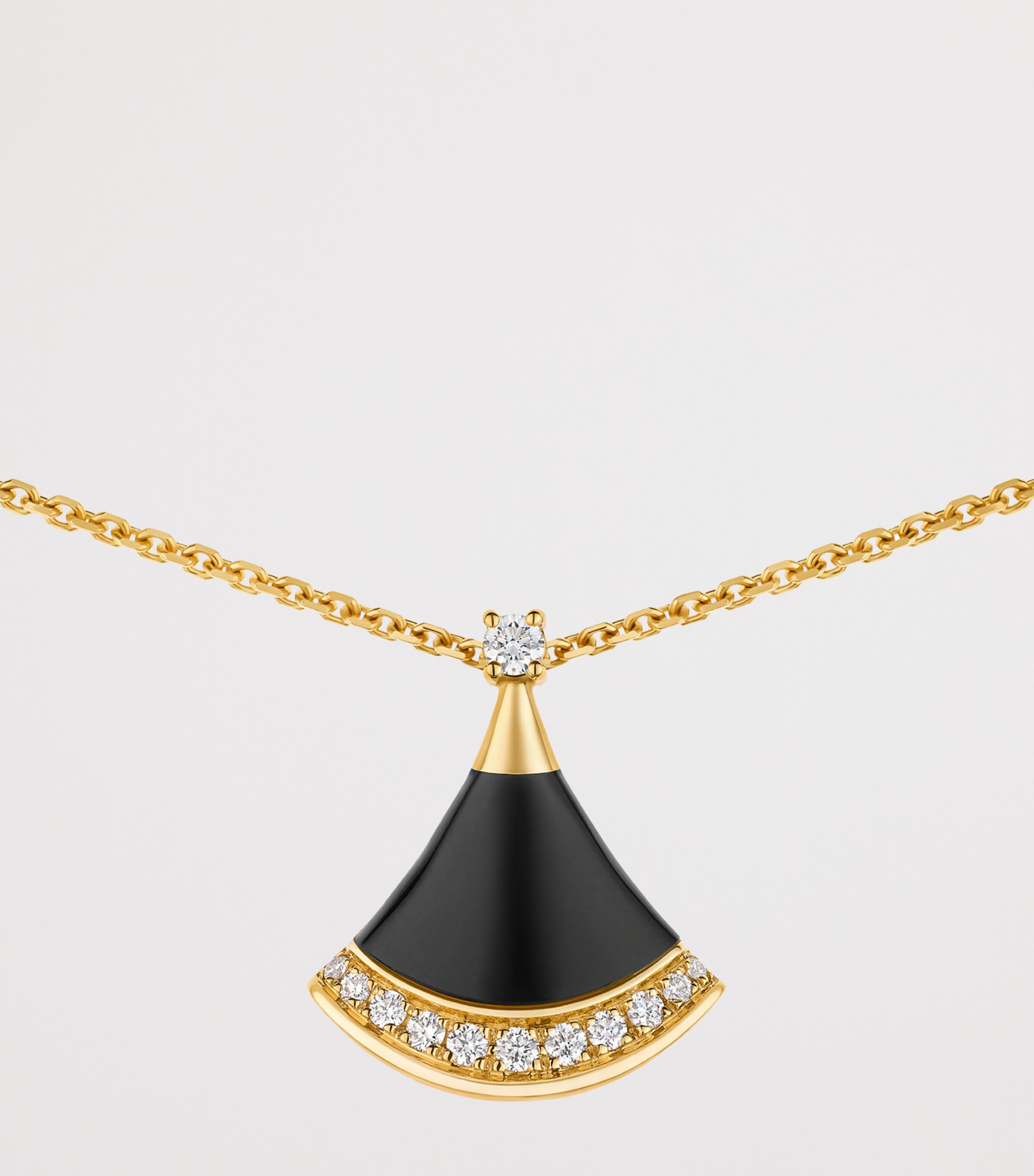 Yellow Gold, Diamond and Onyx Divas’ Dream Necklace YELLOW GOLD Image 7