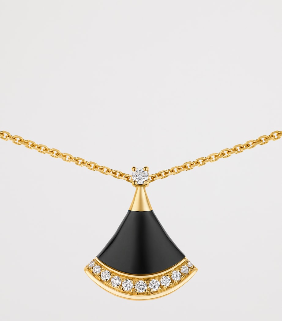 Yellow Gold, Diamond and Onyx Divas’ Dream Necklace YELLOW GOLD Image 7