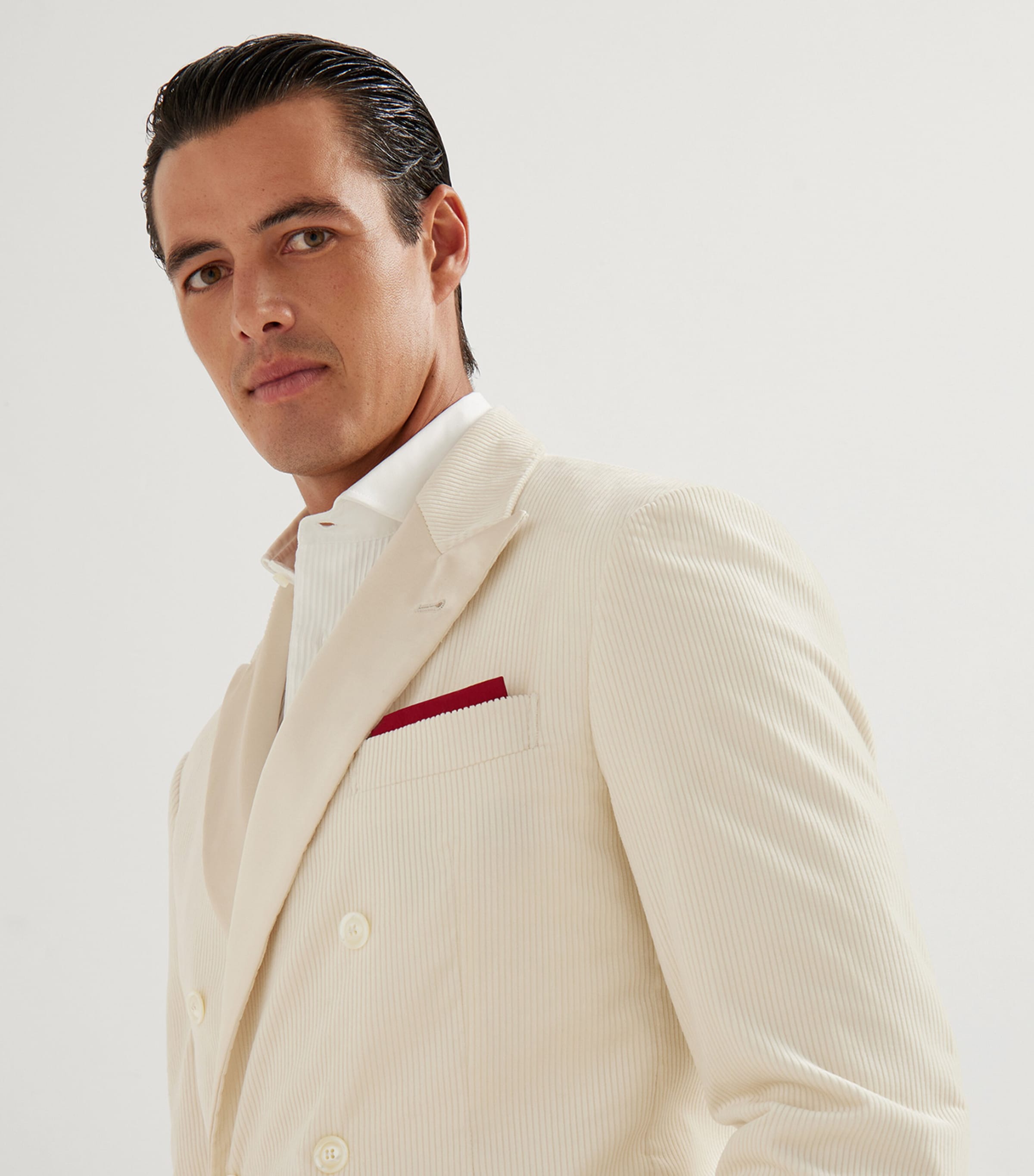 Sea Island Cotton Corduroy 2-Piece Tuxedo CRX59 Image 4