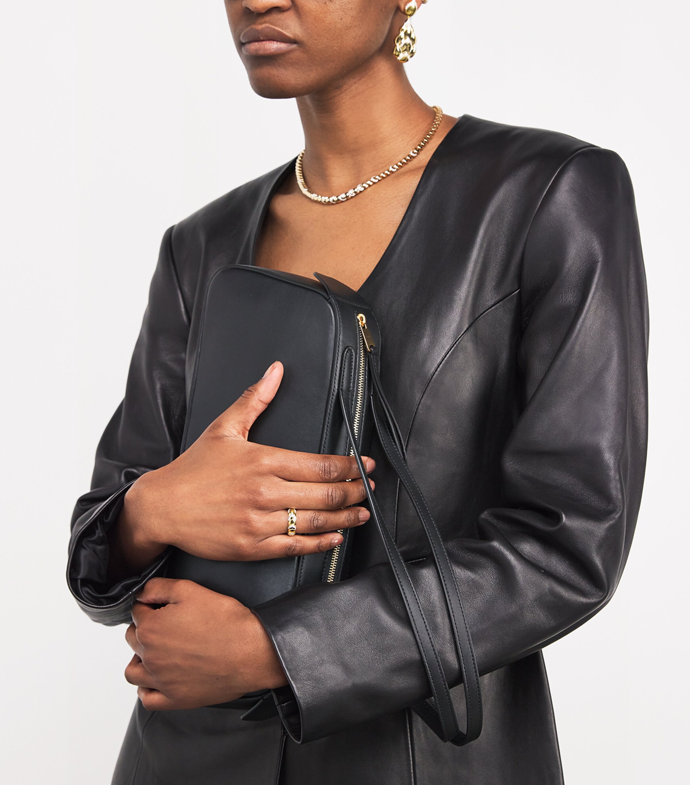 Yellow Gold and Diamond Cobra Stackable Ring YELLOW GOLD Image 5