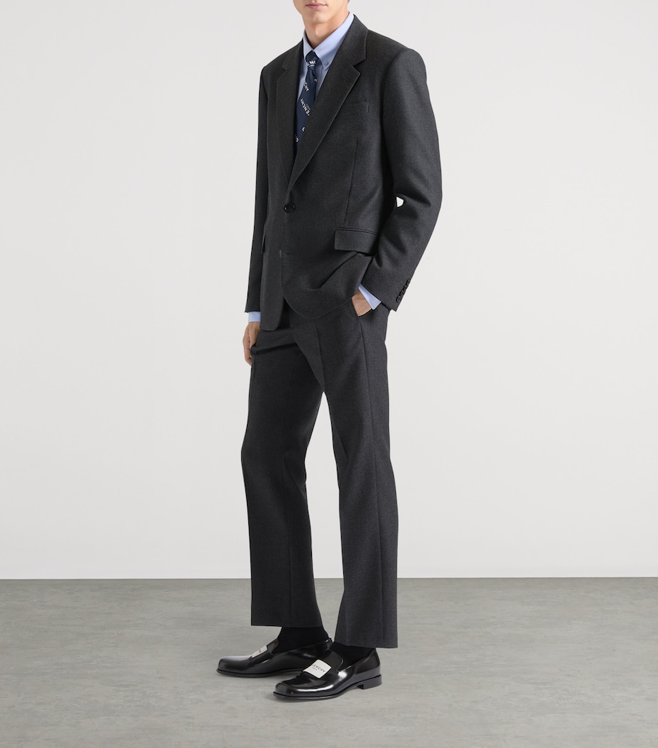 Cotton Tailored Trousers CHARCOAL Image 3