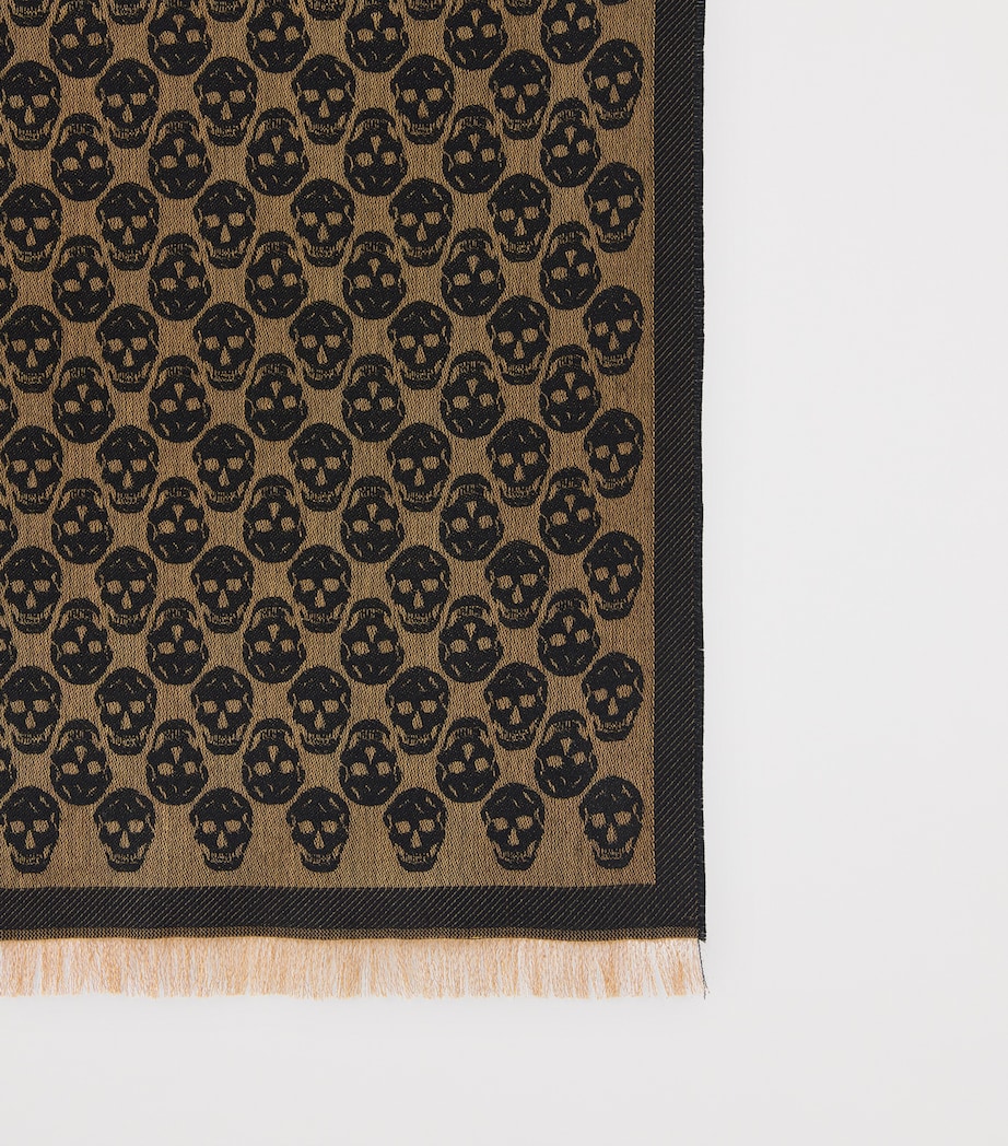 Skull Fringed Scarf 9860 Image 2