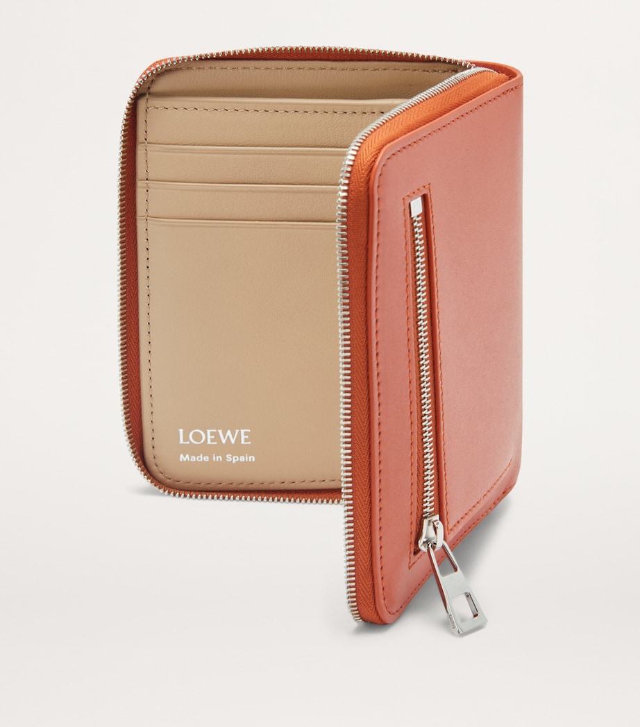 LOEWE Leather Knot Zip-Around Wallet Maple/papercraft Image 2