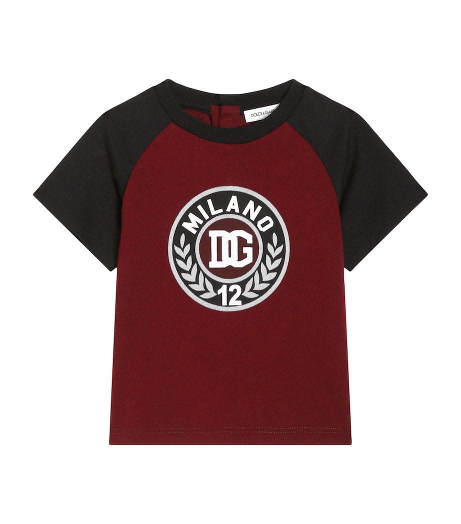 Cotton Logo Varsity T-Shirt (3-30 Months) S9000COMBI Image 1