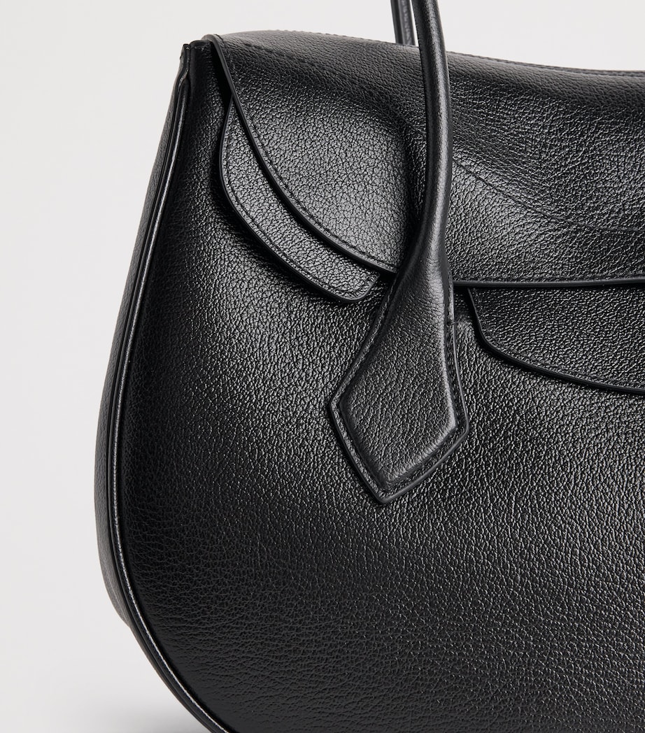 Polo Ralph Lauren Large Leather Polo Blaze Shoulder Bag Black Image 5