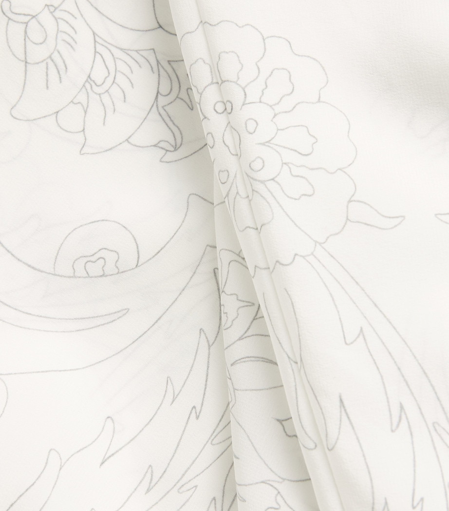 Silk Boat-Neck Top PENCIL Image 5