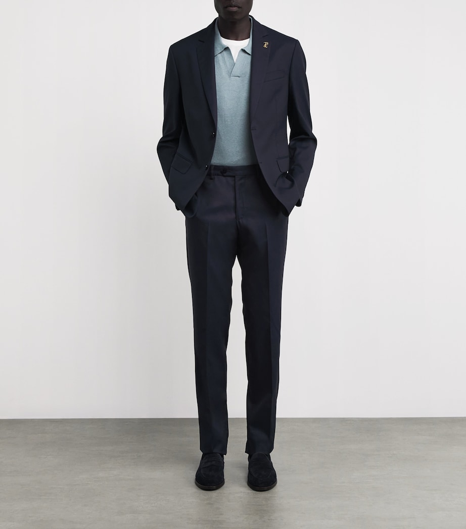 Wool 2-Piece Suit NAVY01' Image 2