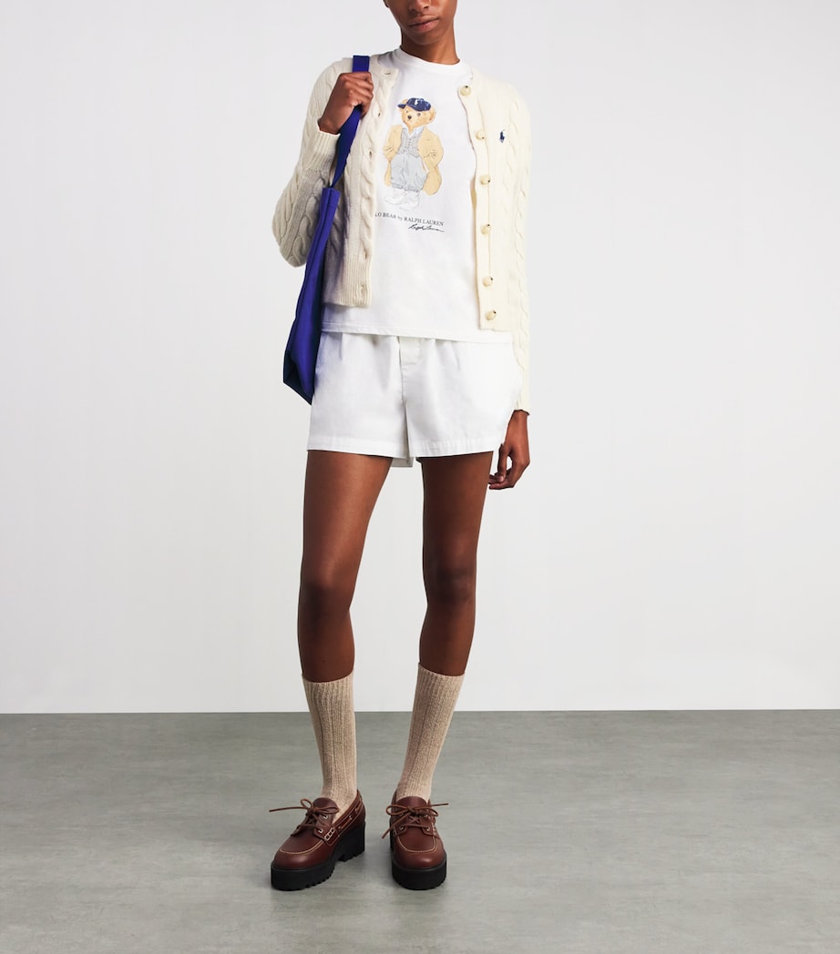 Wool-Cashmere Cable Knit Cardigan AUTHENTIC CREAM Image 2