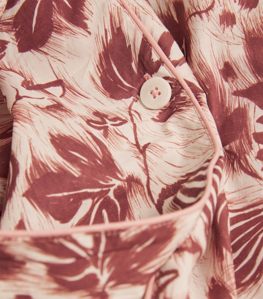 Fig Print Alma Classic Pyjama Set CREAM BU/RED PI Image 5