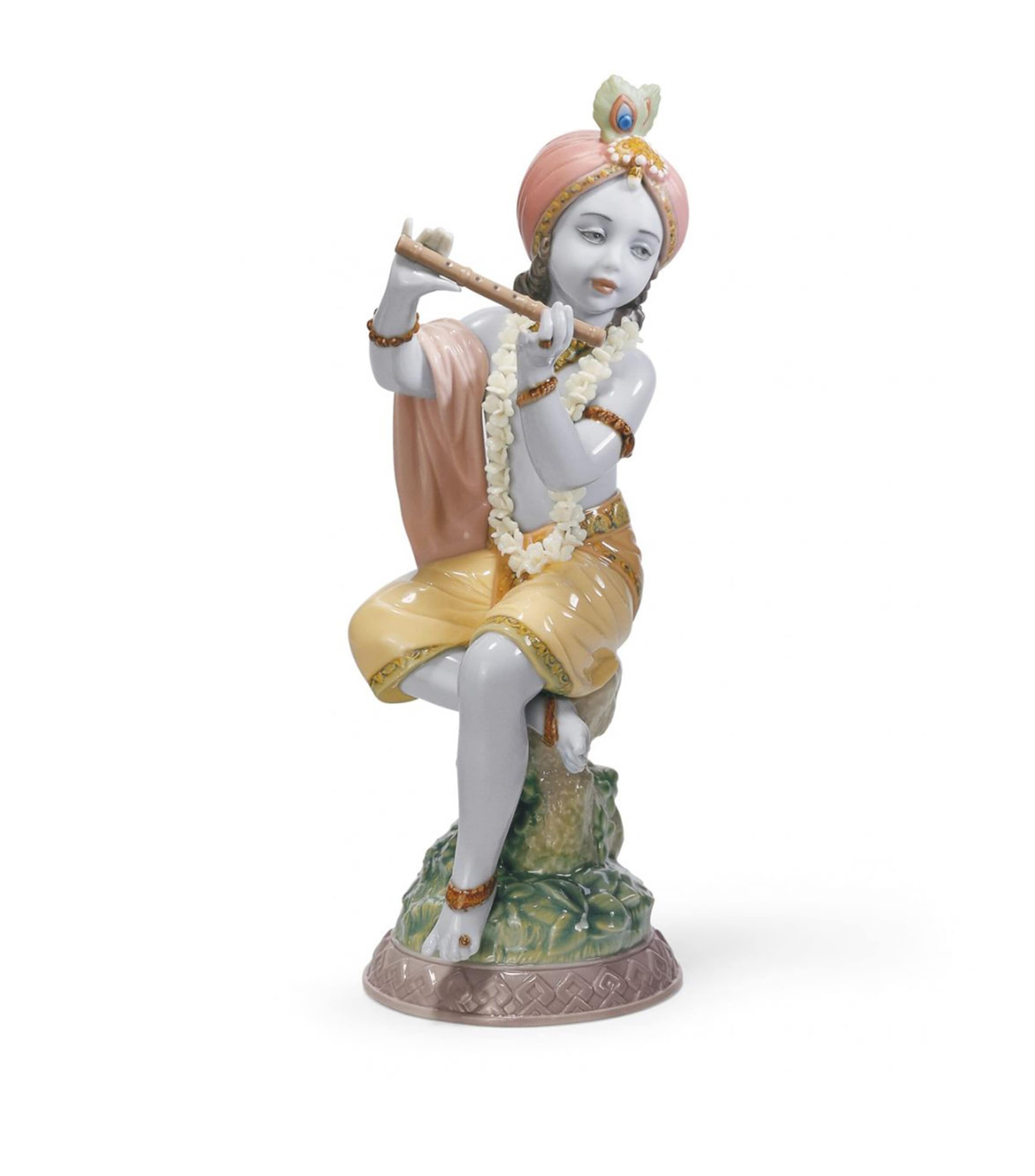 Lladrò Lord Krishna Figurine In Multi