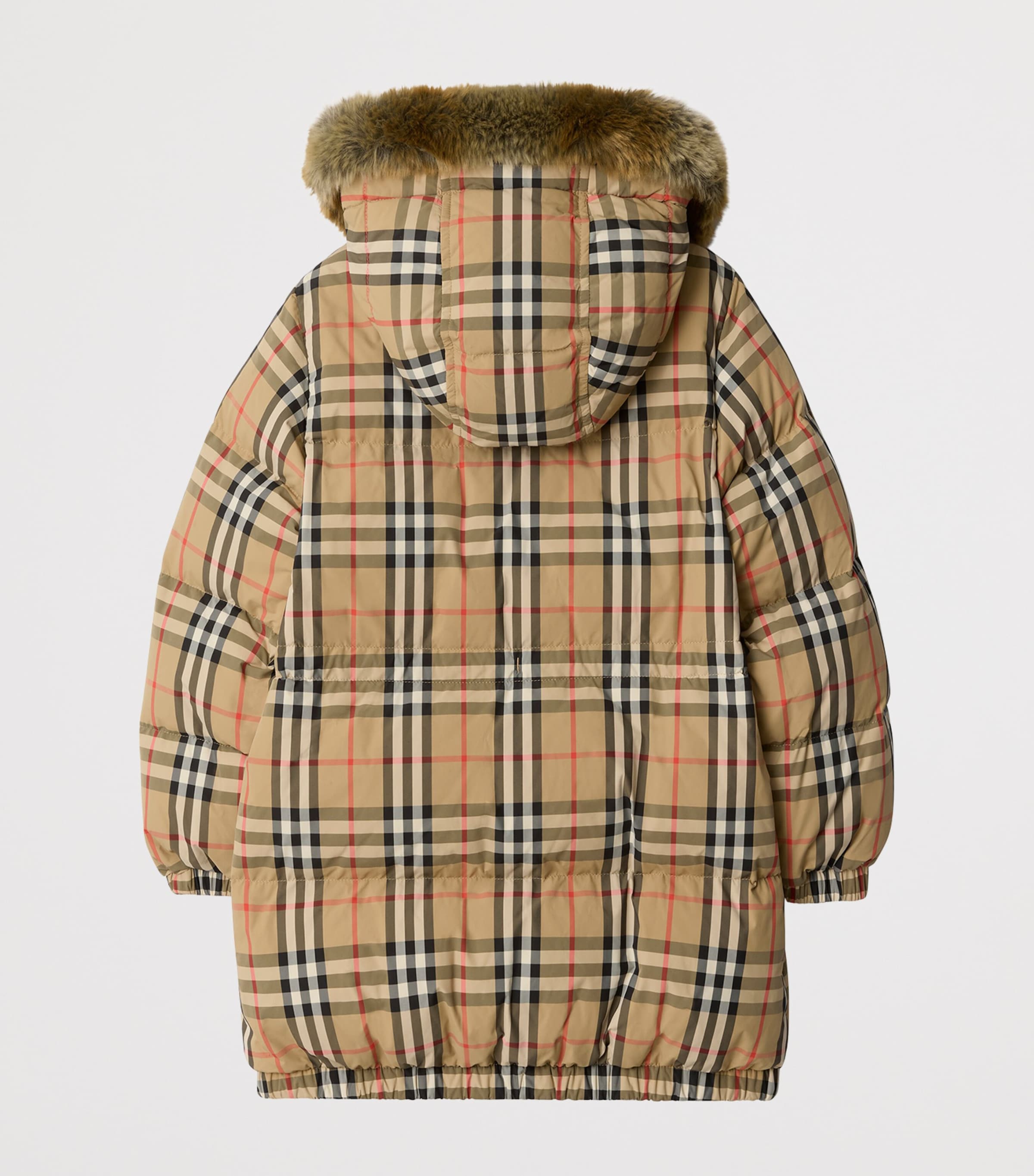Down Check Puffer Jacket (3-12 Years) SAND IP CHECK Image 2