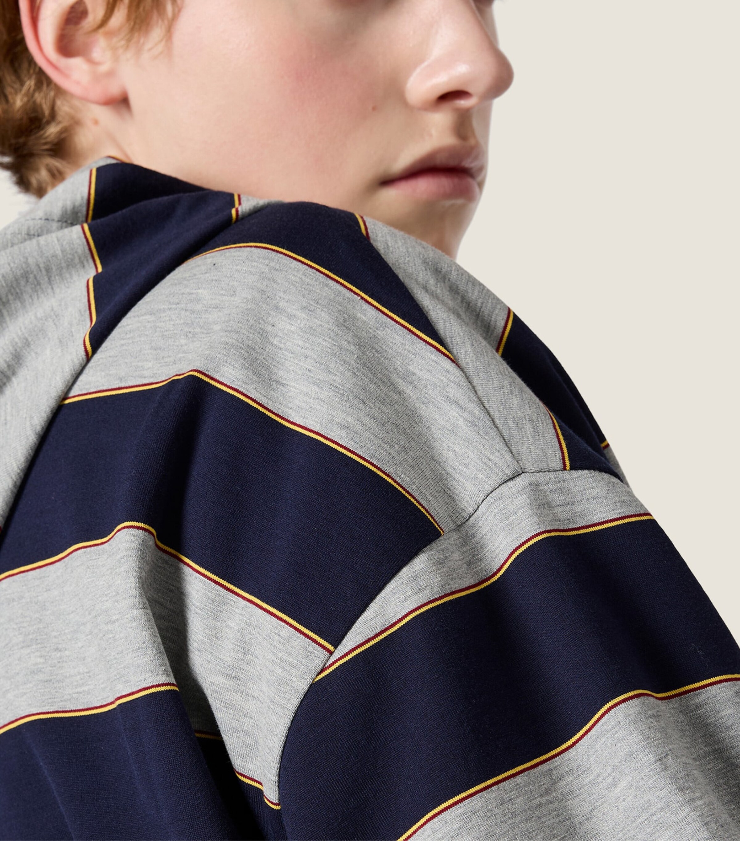 Miu Miu Womens Cotton Stripe Zip-Up Hoodie Image 5