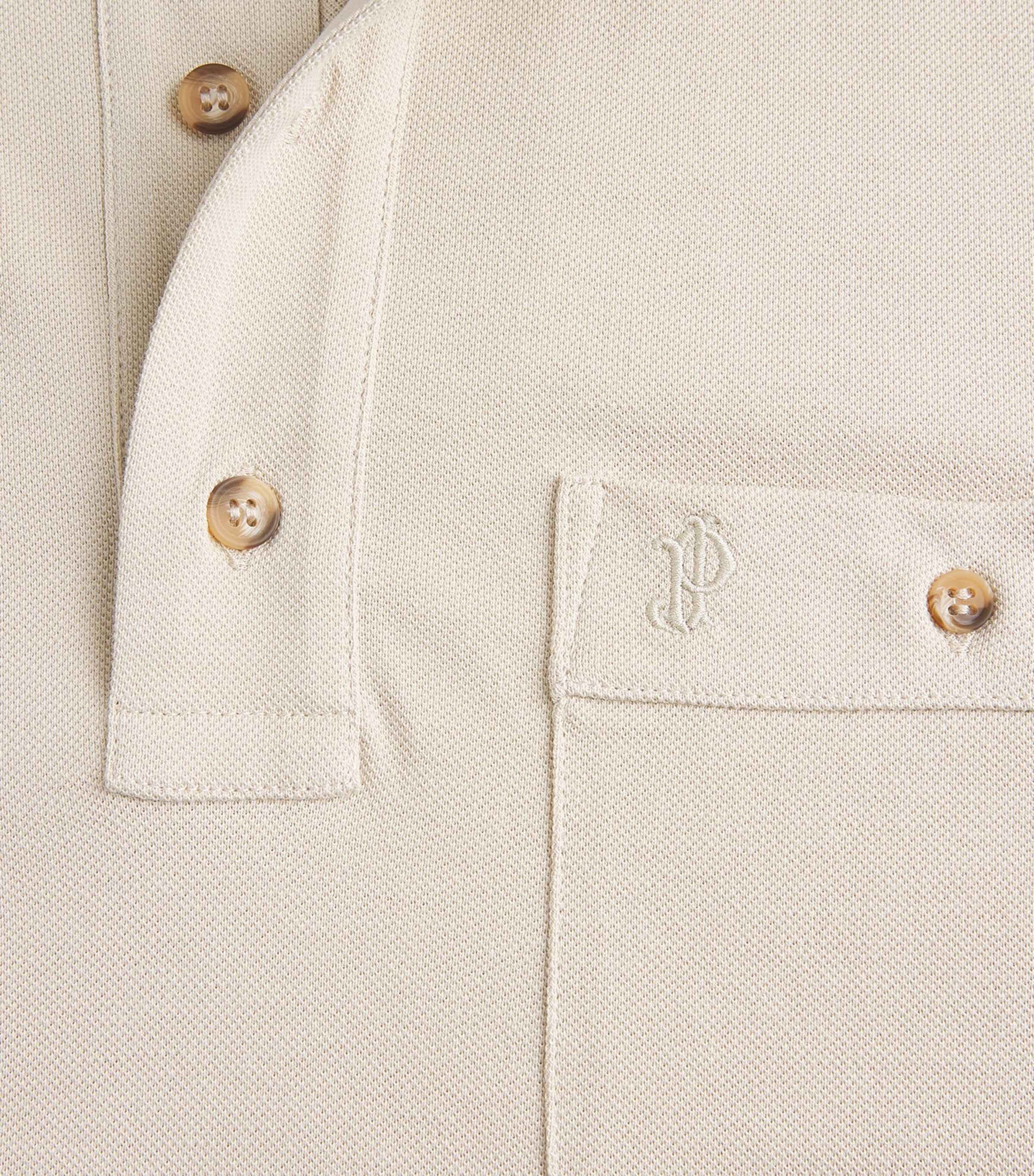 Purdey Mens Cotton Chest Pocket Polo Shirt Stn Image 6