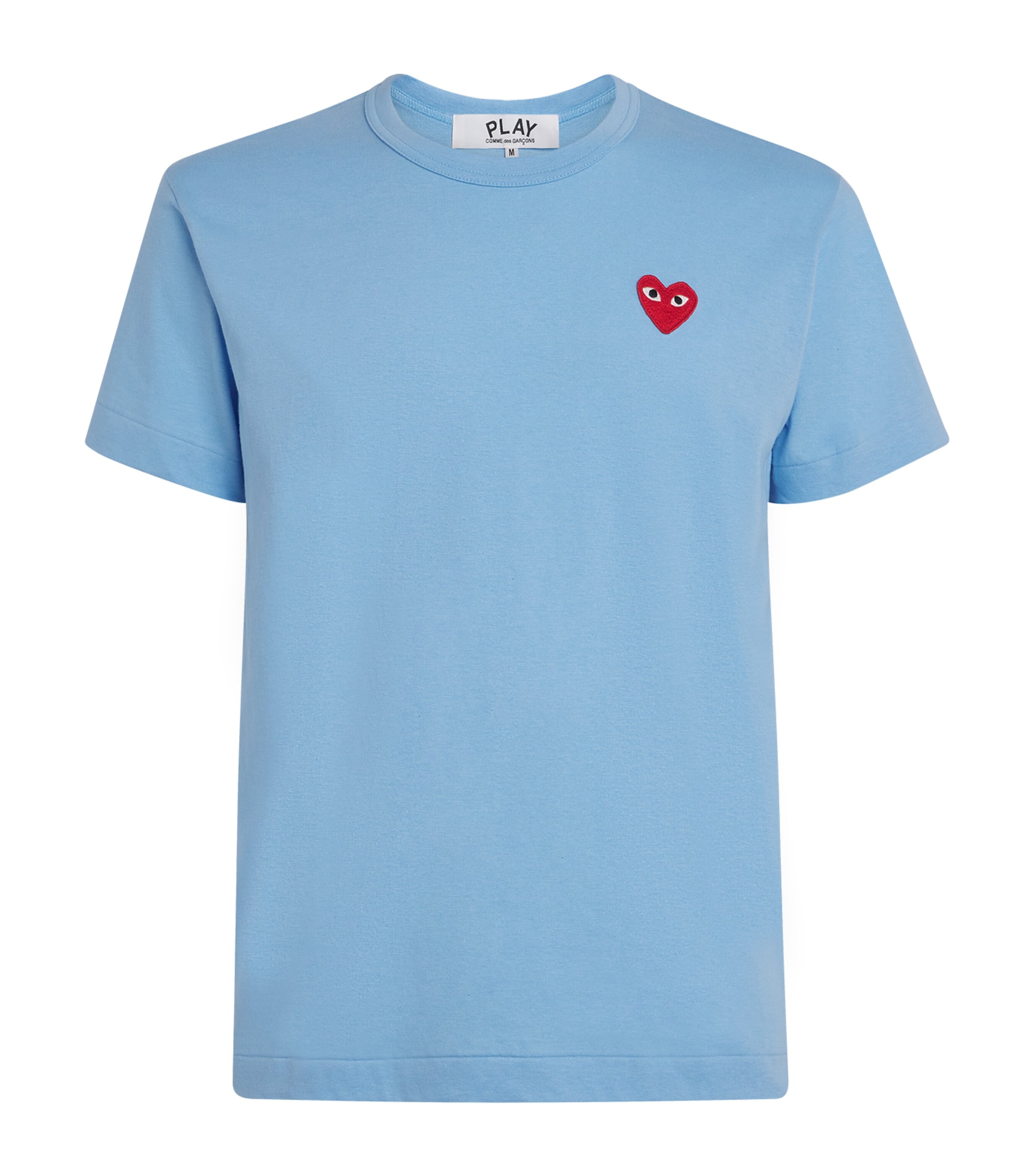 Comme Des Garçons Play Mens Heart Logo T-Shirt Blue Image 1