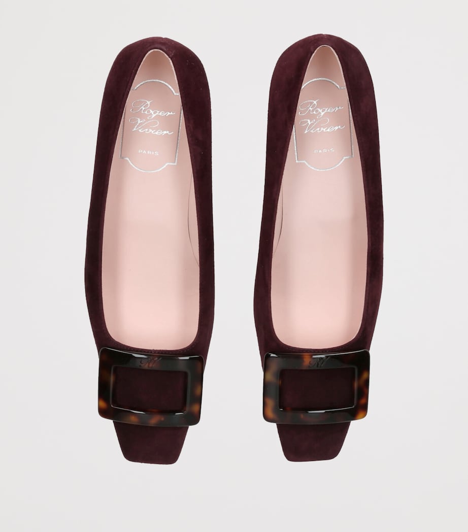 Suede Belle Vivier Pumps 45 WINE Image 4