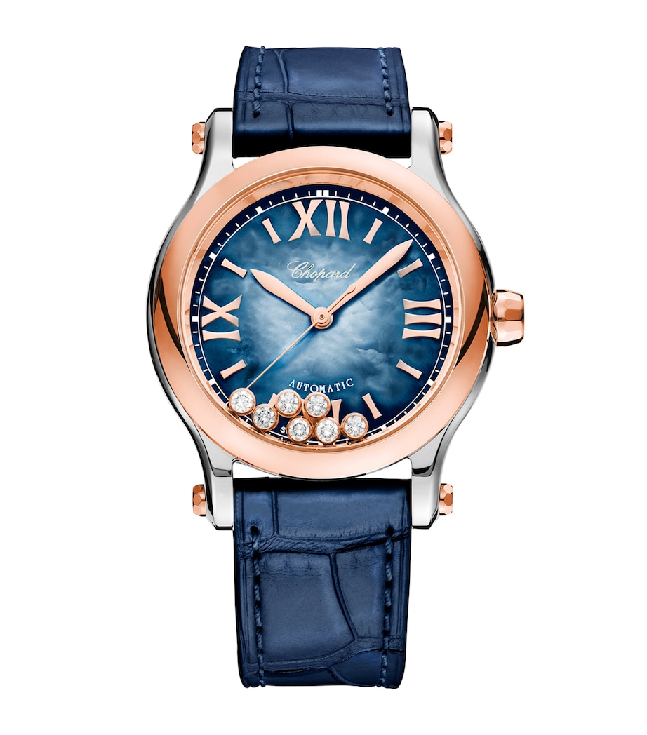 Rose Gold, Stainless Steel and Diamond Happy Sport Watch 36mm ROSE GOLD/STAINLESS Image 1