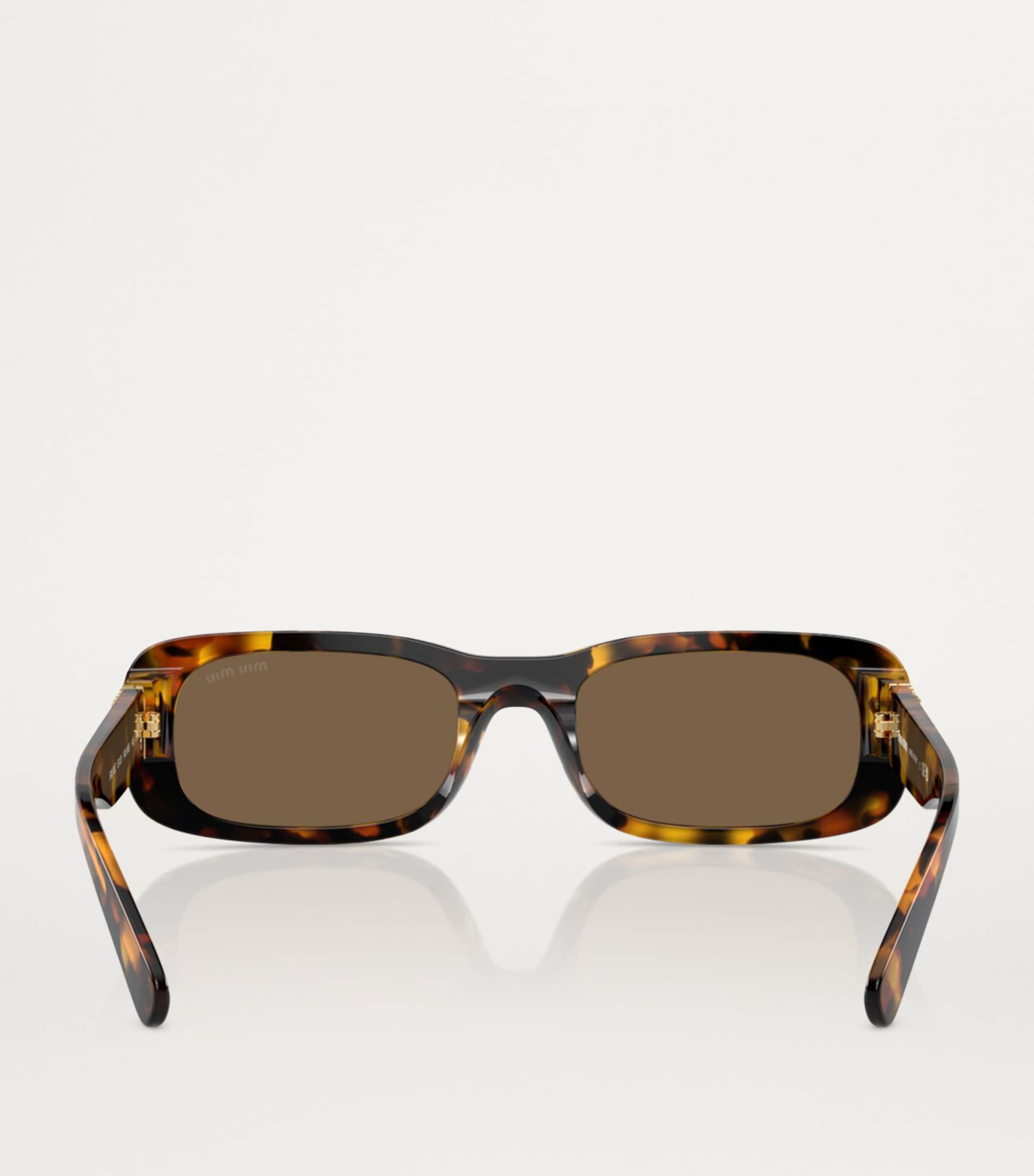 Acetate Rectangular Sunglasses VAU06B Image 4