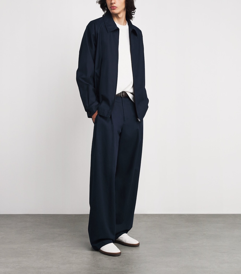 The Row Mens Primo Cotton-Cashmere Jacket Anthracite Image 2