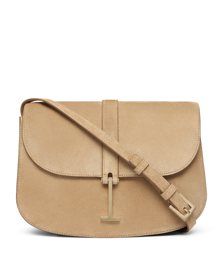 TOM FORD Large Suede Cross-Body Bag Jcl Image 1