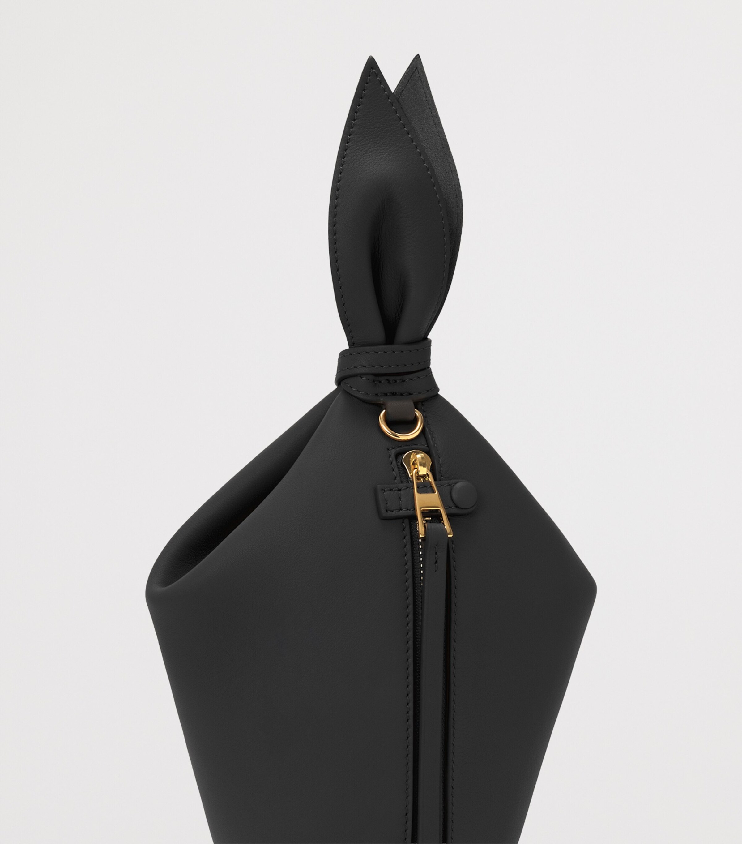 LOEWE Leather Scarf Backpack Black Image 7