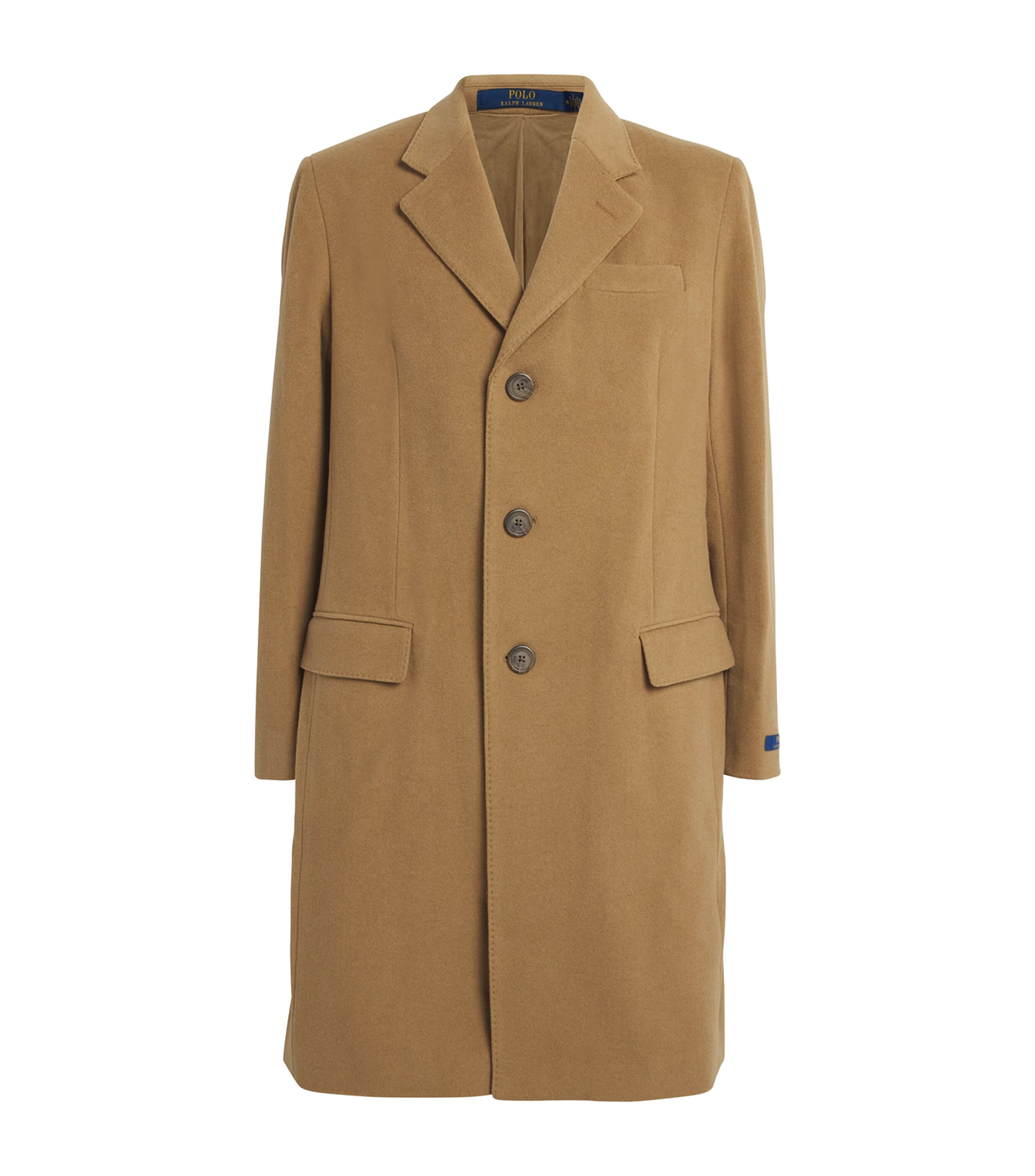 Polo Ralph Lauren Single-breasted Overcoat In Brown