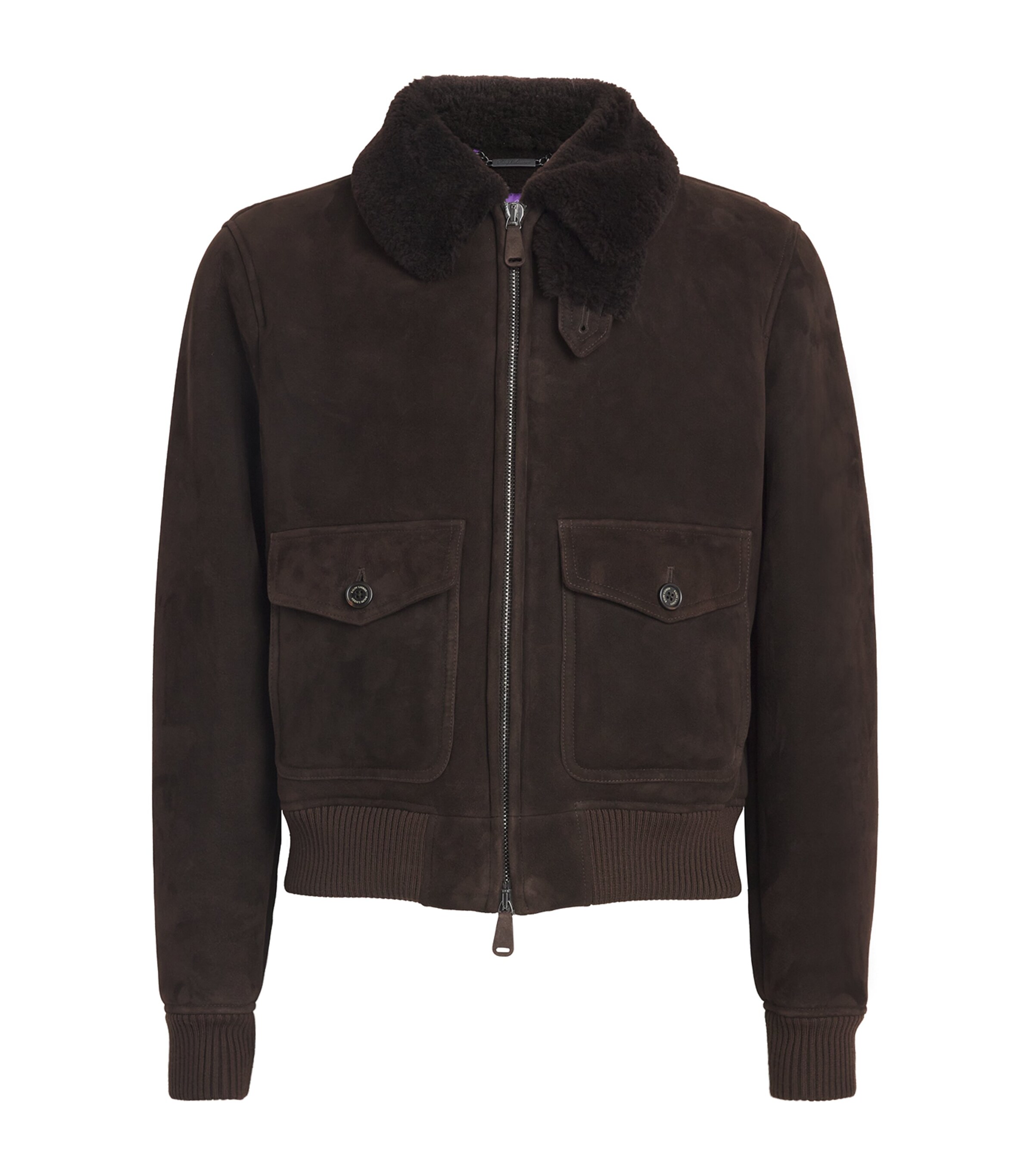 Ralph lauren shearling bomber jacket best sale