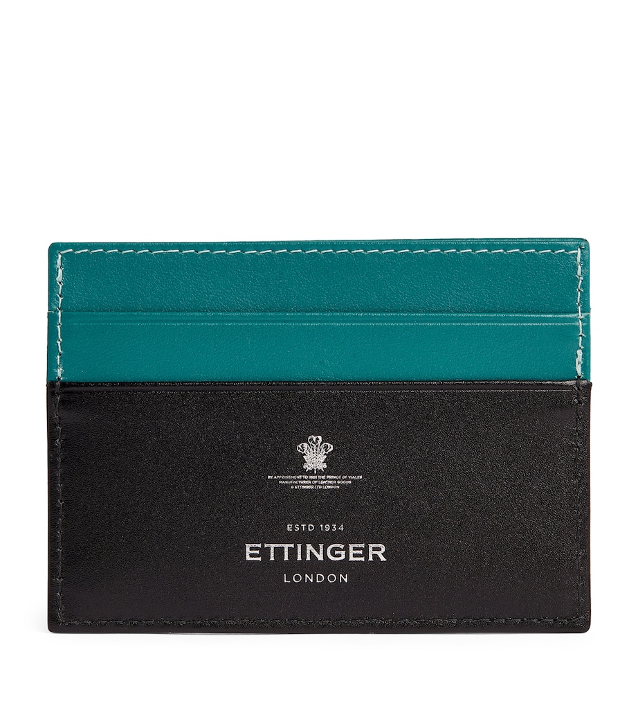 Ettinger Leather Sterling Flat Card Holder Turquoise Image 4