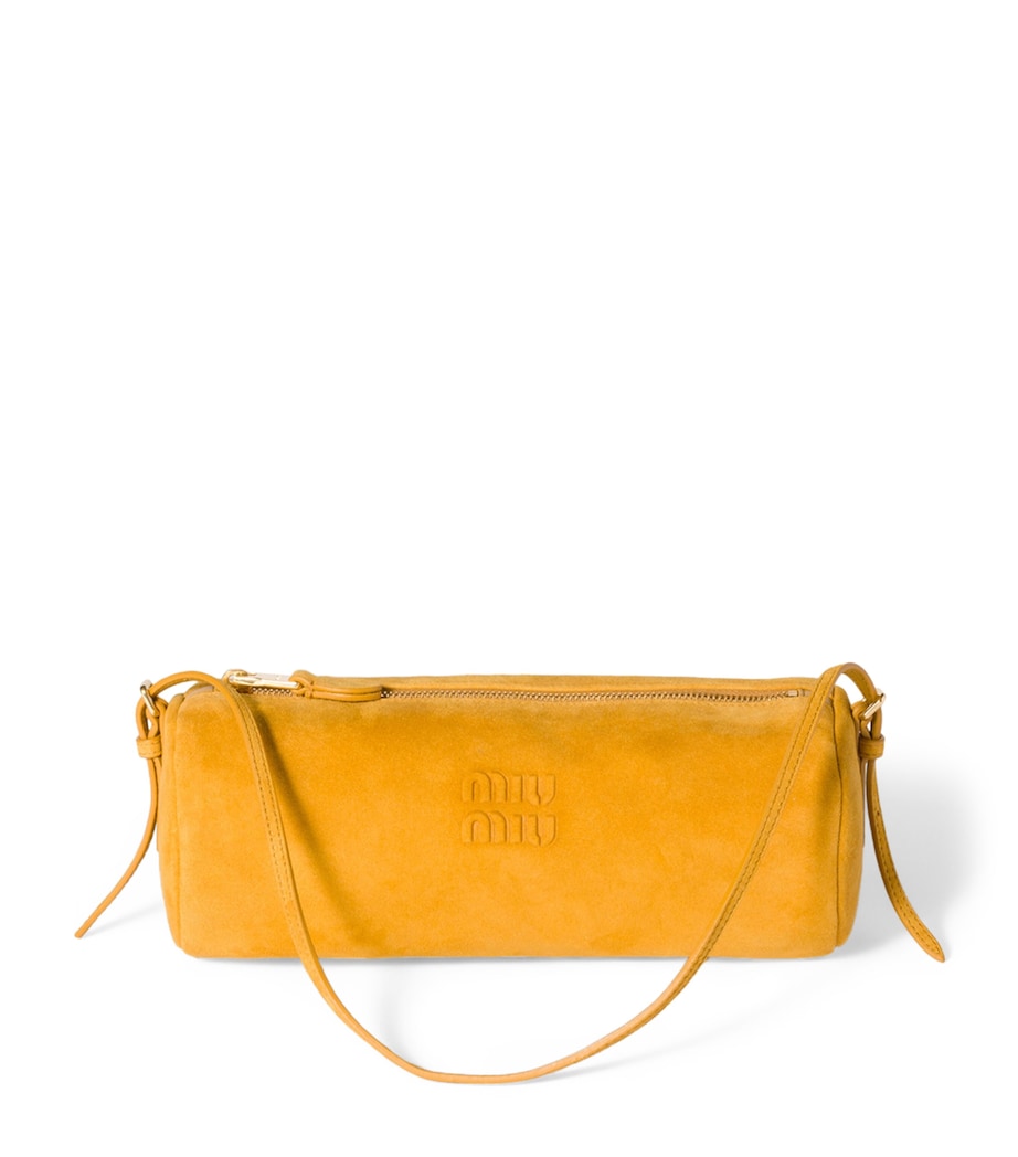 Miu Miu Suede Logo Pouch Image 1