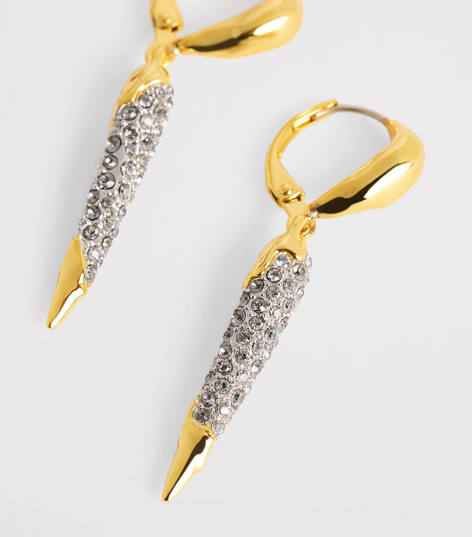 Gold-Plated Solanales Dewdrop Spear Earrings GOLD Image 6