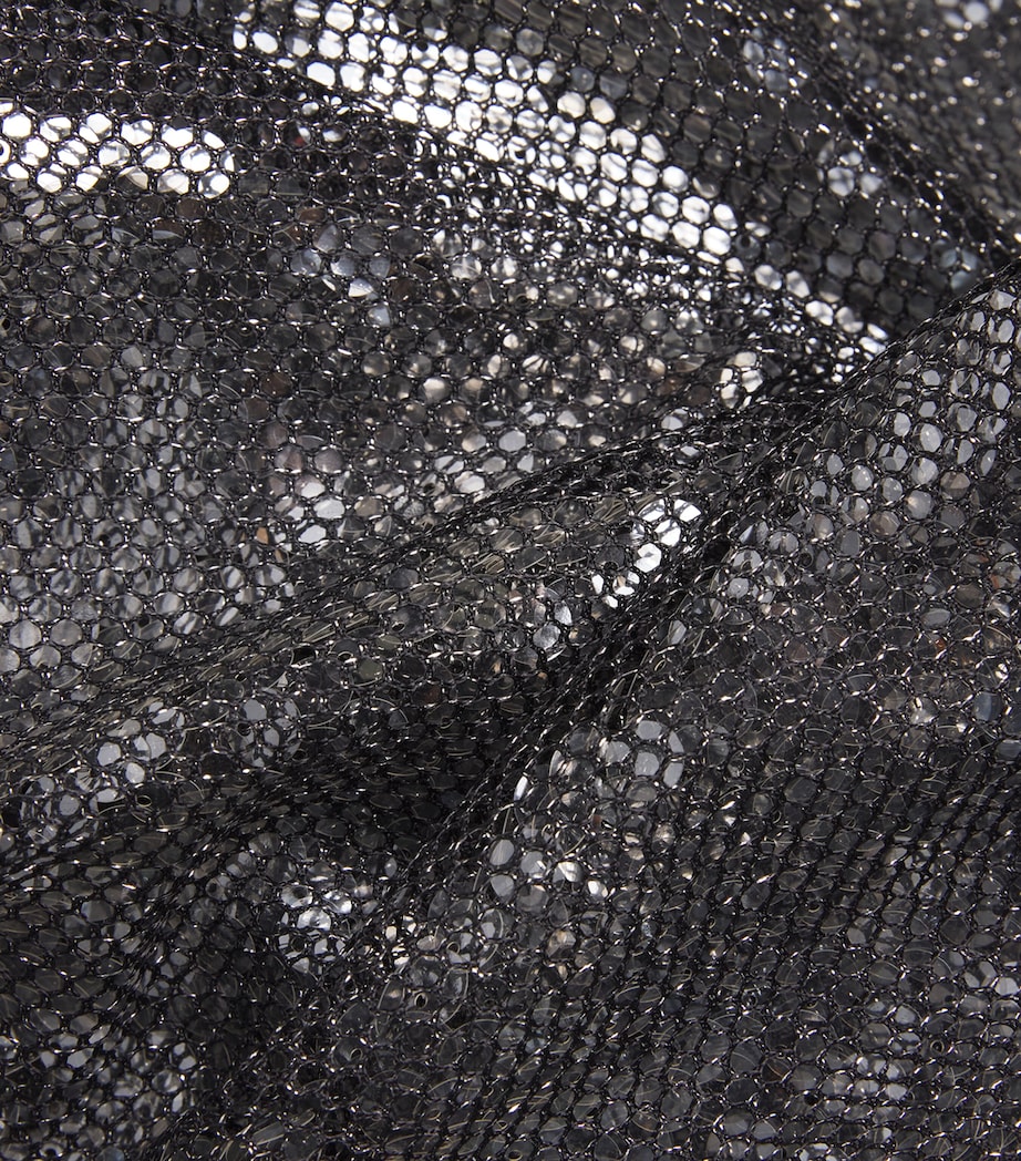 Sequin Façade Mini Dress DBLK BLACK Image 5